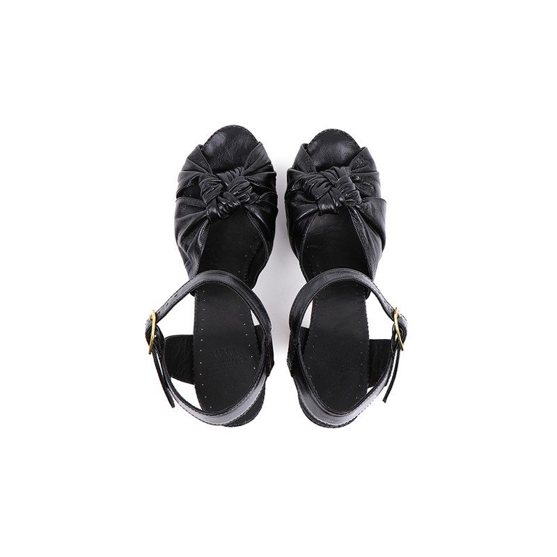 visvim LOUISA SANDAL-FOLK (VEGGIE) BLACK outlook