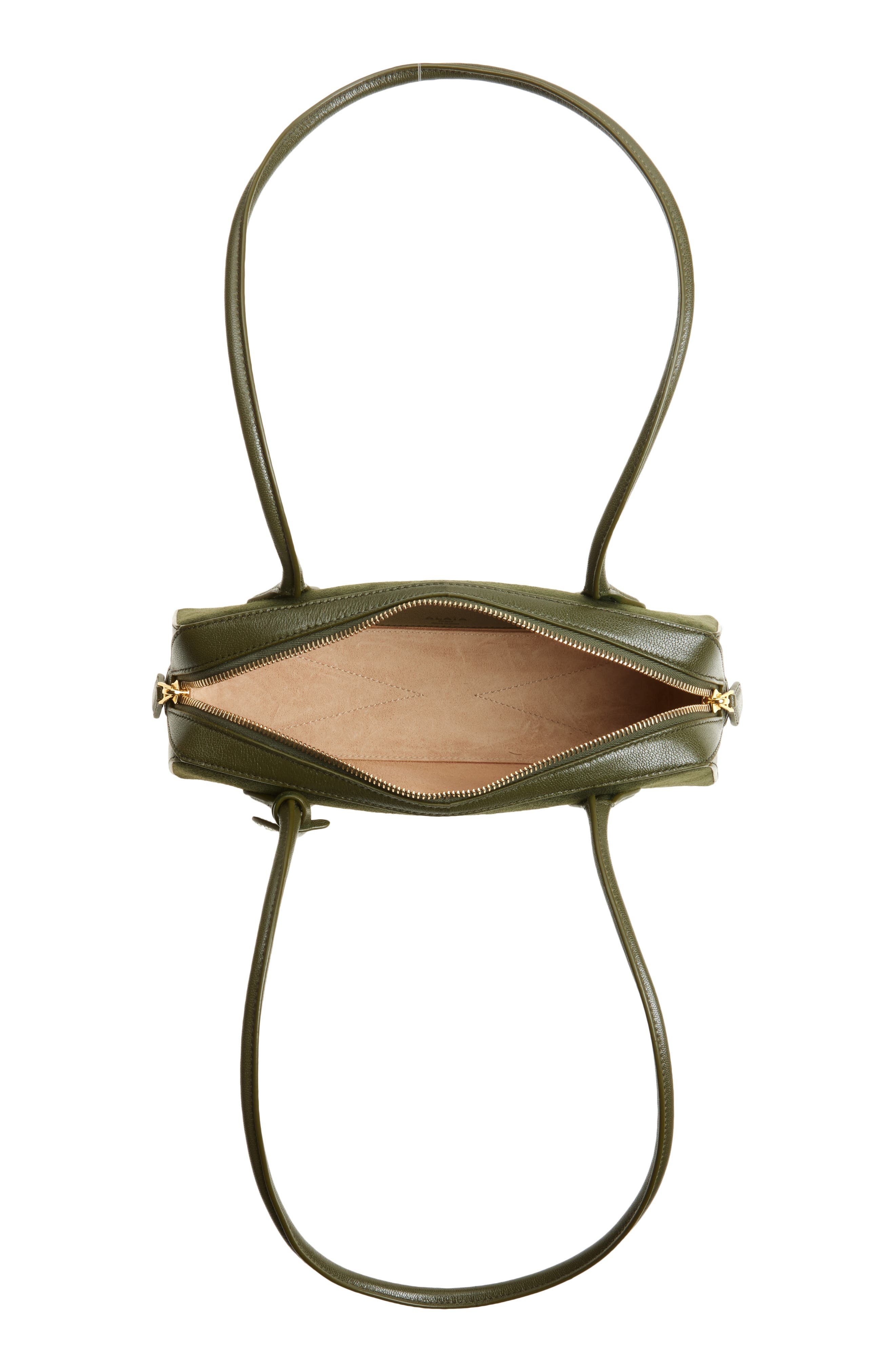 Alaïa Small Le Teckel Suede East/West Shoulder Bag in Olive at Nordstrom - 3