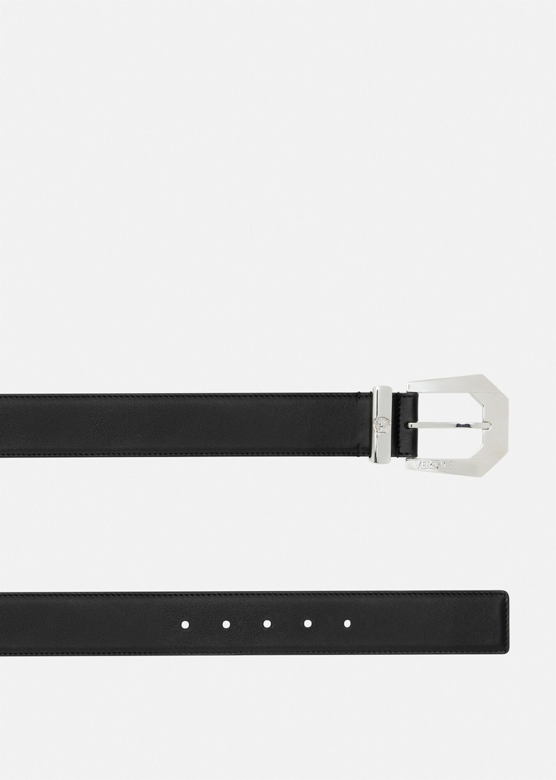 VERSACE Medusa Heritage Leather Belt 4 cm outlook