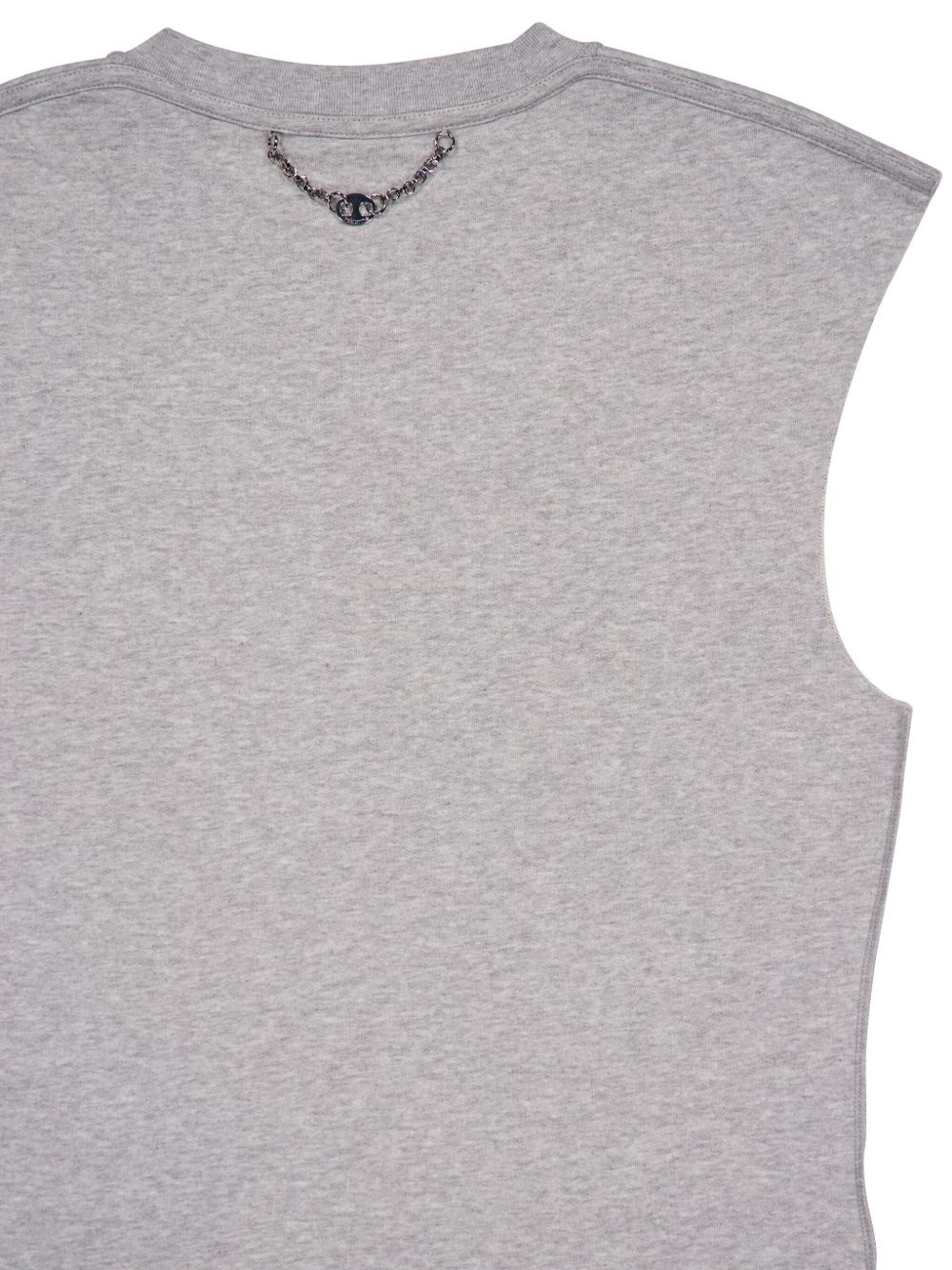 chain-detail cotton T-shirt - 4