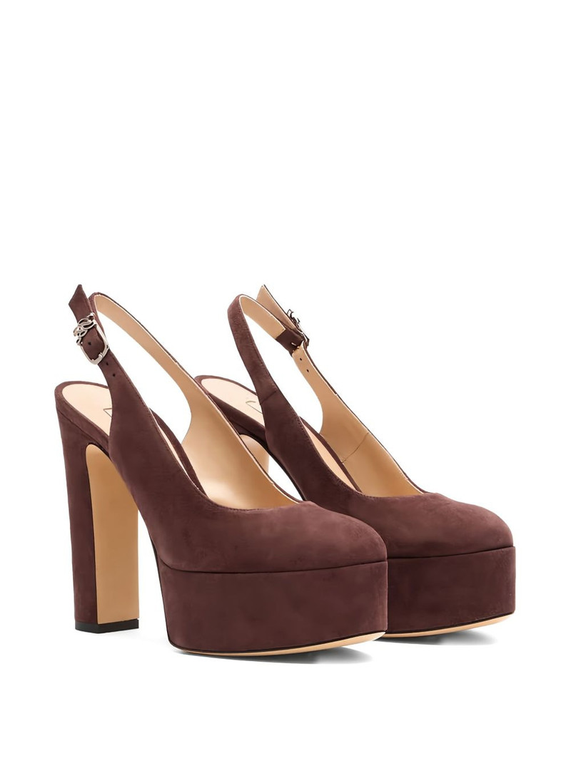 CASADEI 130mm Patty platform slingback pumps outlook