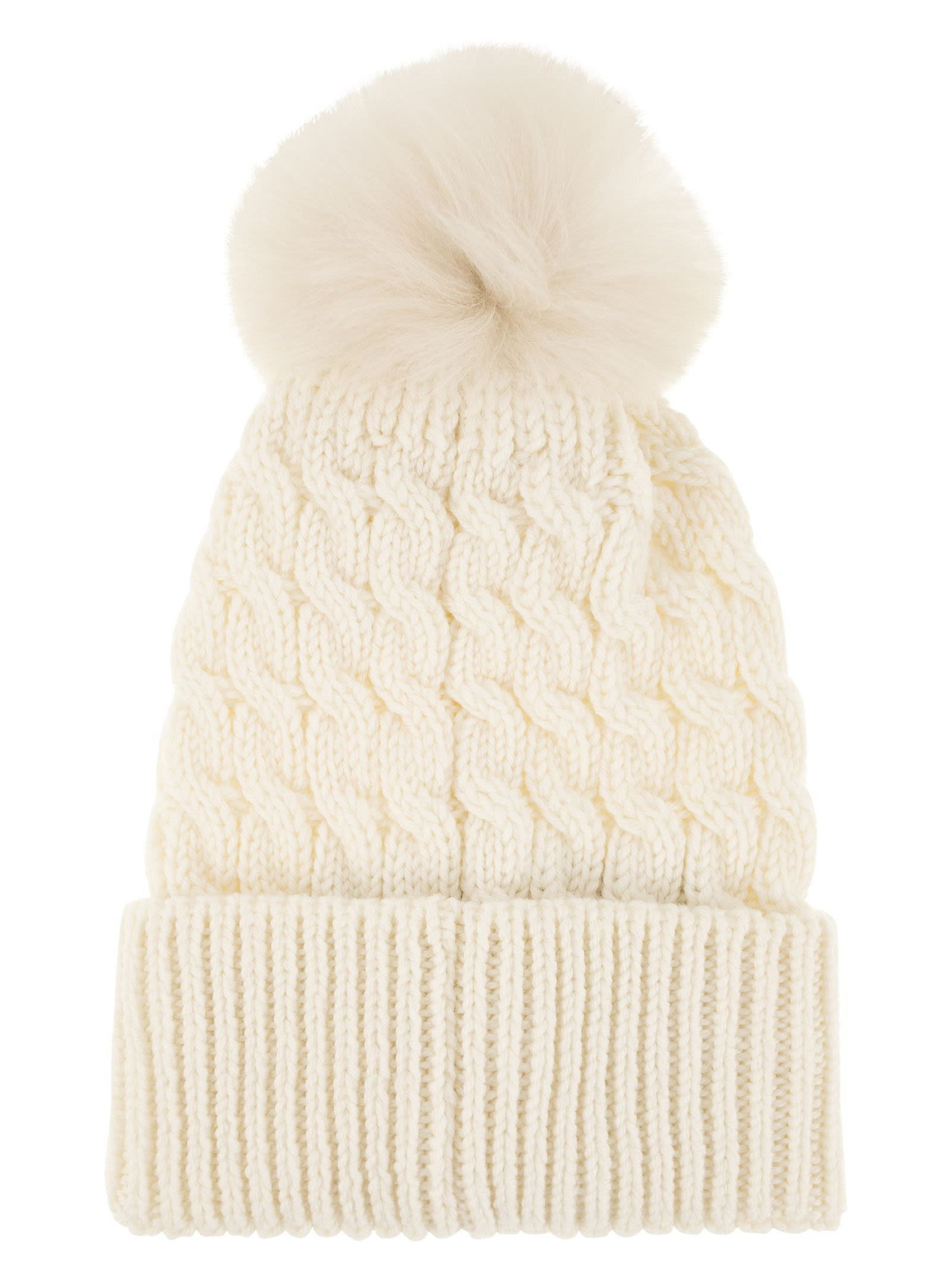 Moncler Grenoble Women Wool Hat With Pom Pom - 2