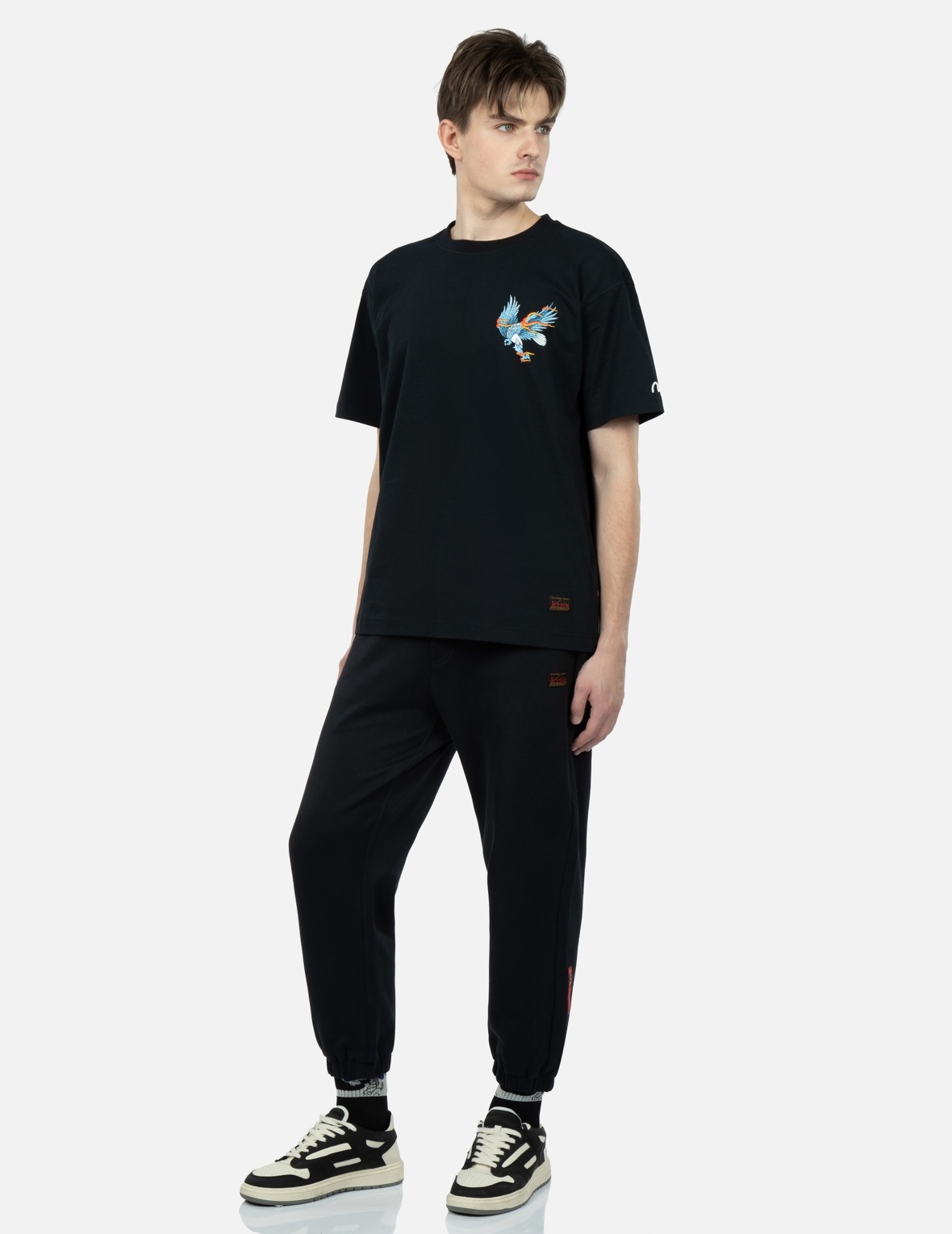 BROCADE KAMON APPLIQUÉ SWEATPANTS - 4