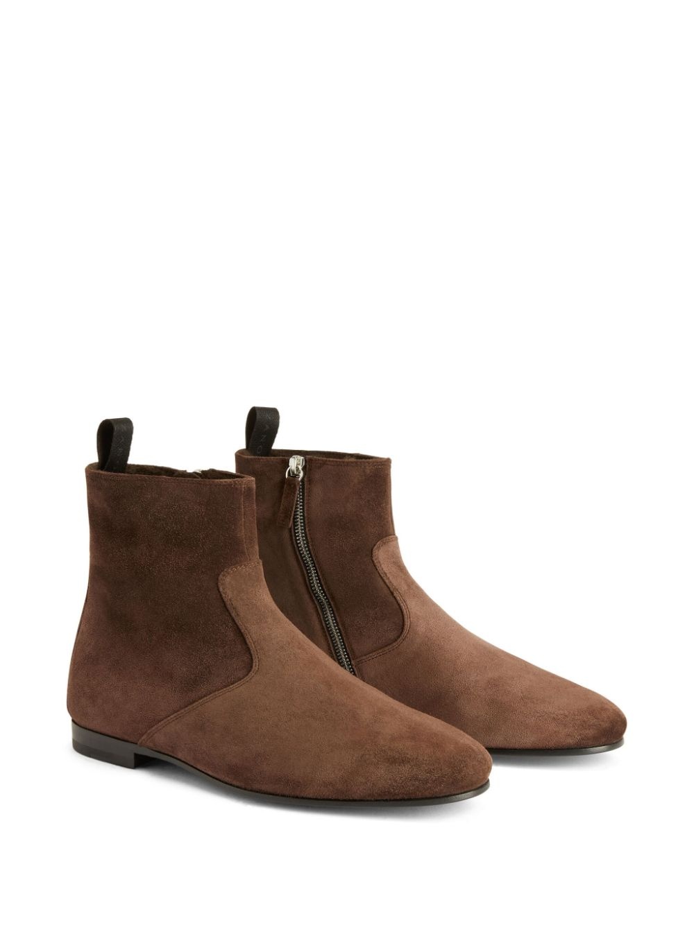 Ron panelled suede ankle boots - 2