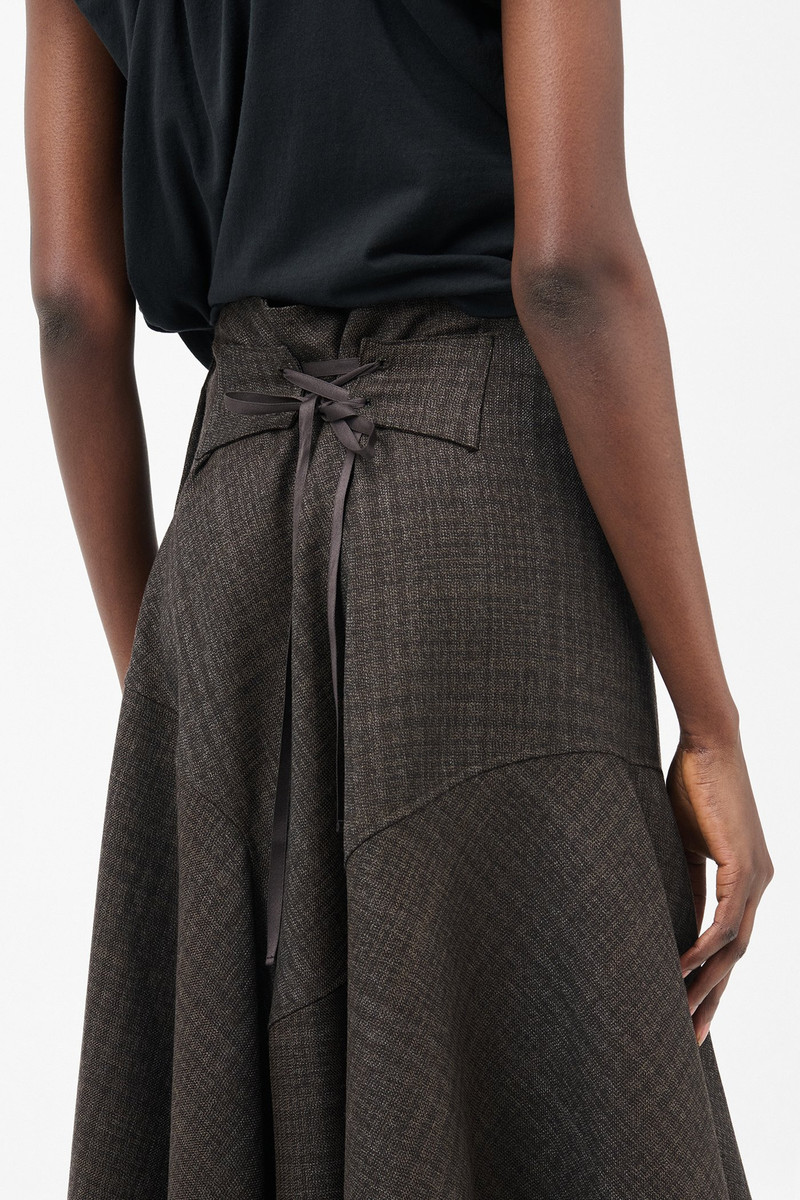 Waltz Skirt Brown Dunmore Check 5