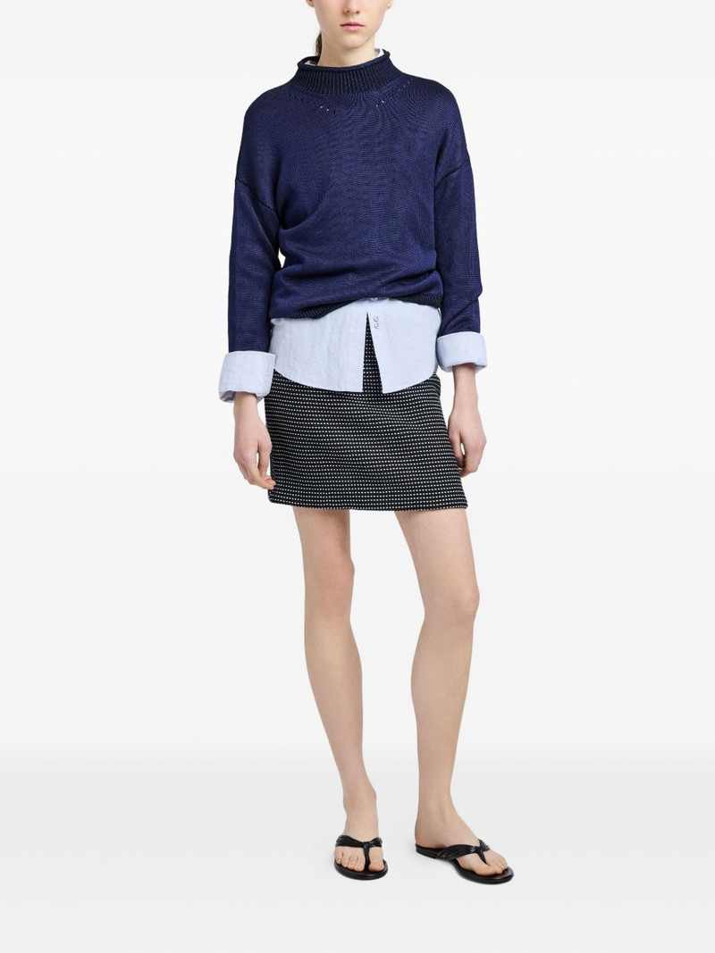 Proenza Schouler Lawson tweed dot mini skirt outlook