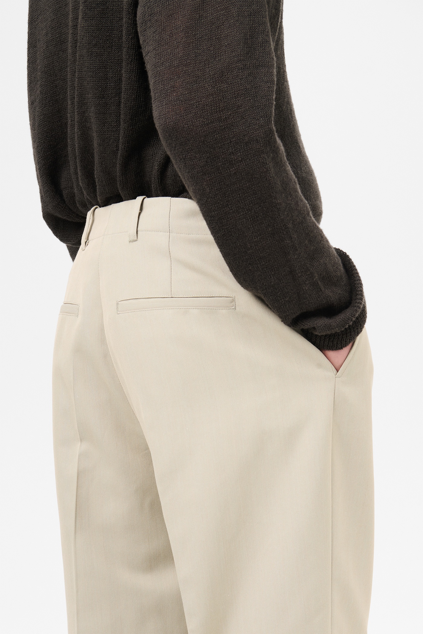 Borrowed Chino Lucid Pistachio Rural Wool - 6