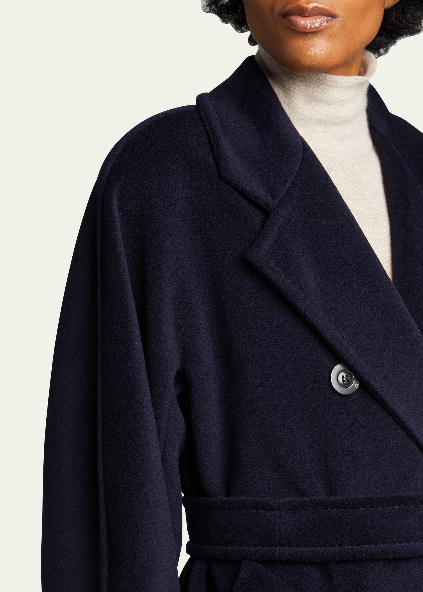 Madame Belted Wool/Cashmere Coat - 5