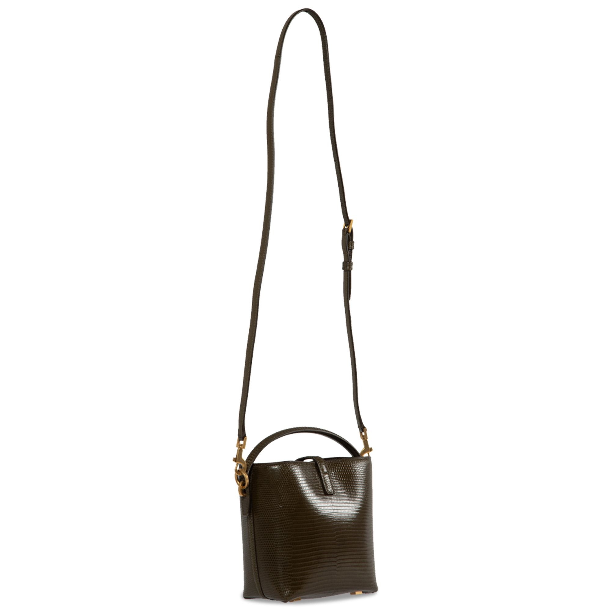 Saint Laurent Mini Le 37 Bucket Bag 'Dark Sea Weed' - 2