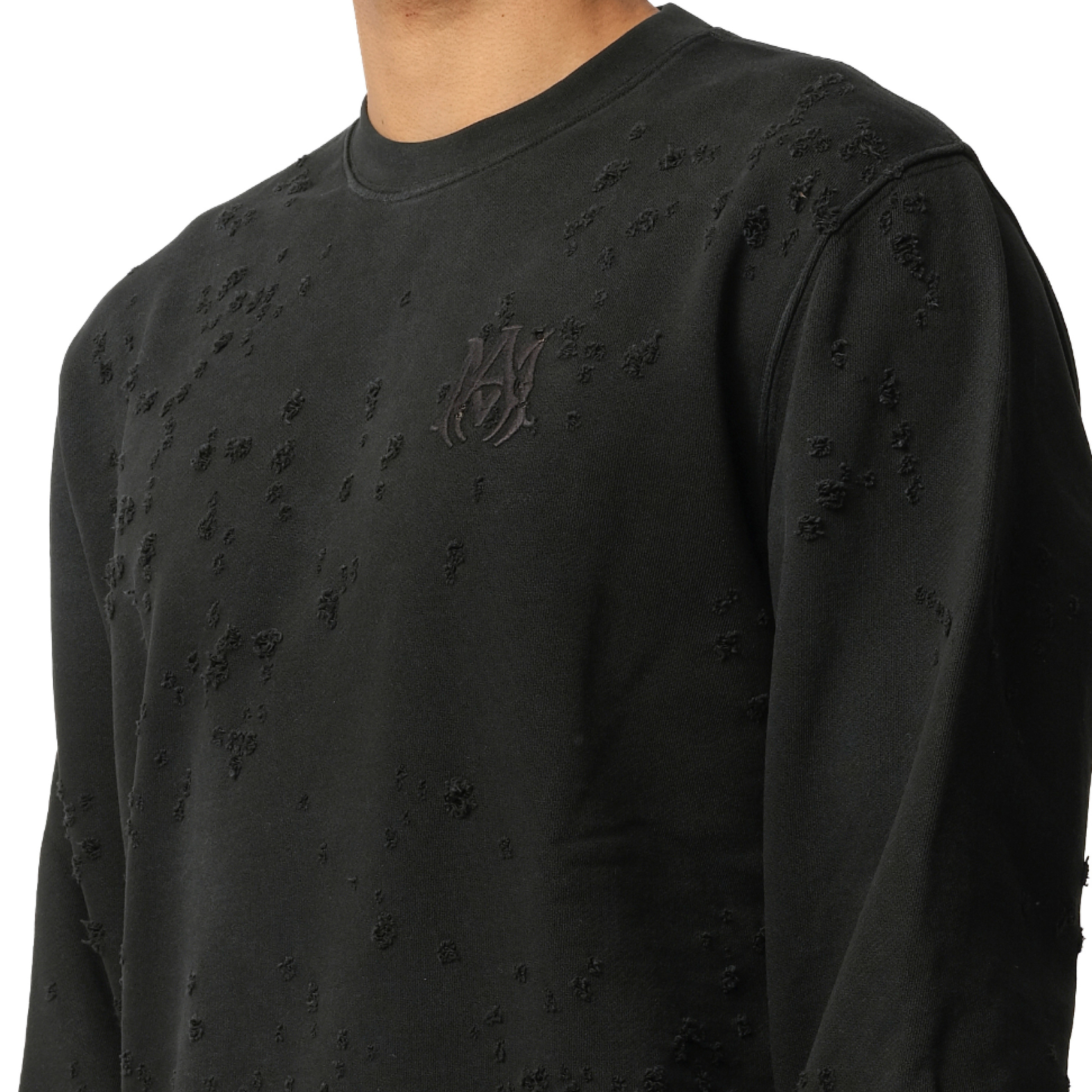 MA Shotgun Embroidered Sweatshirt in Black - 3
