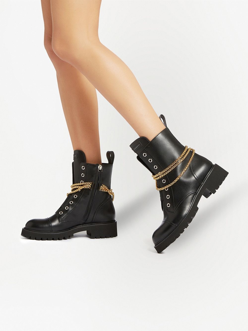 Alexa chain-detail boots - 5