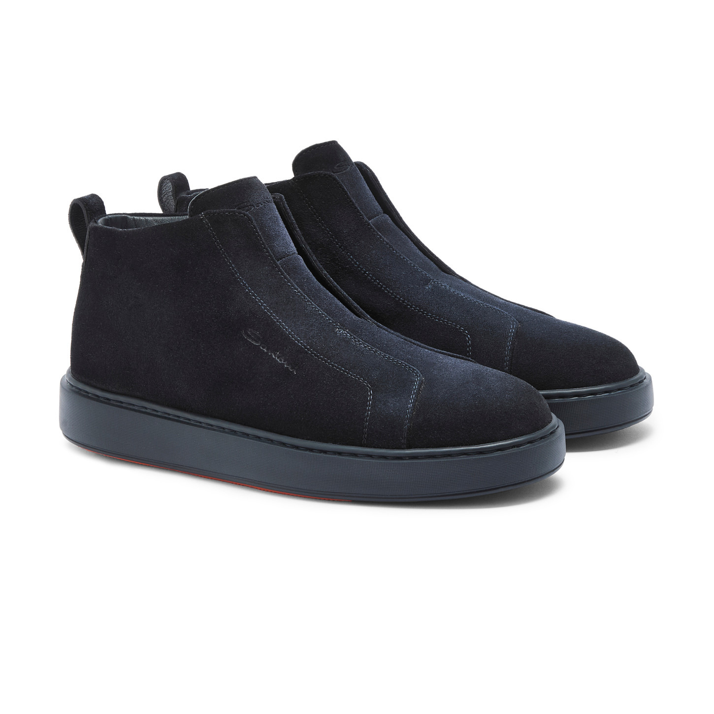 Men's blue suede slip-on sneaker - 2
