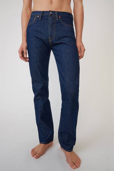 Acne Studios Classic fit jeans indigo blue outlook