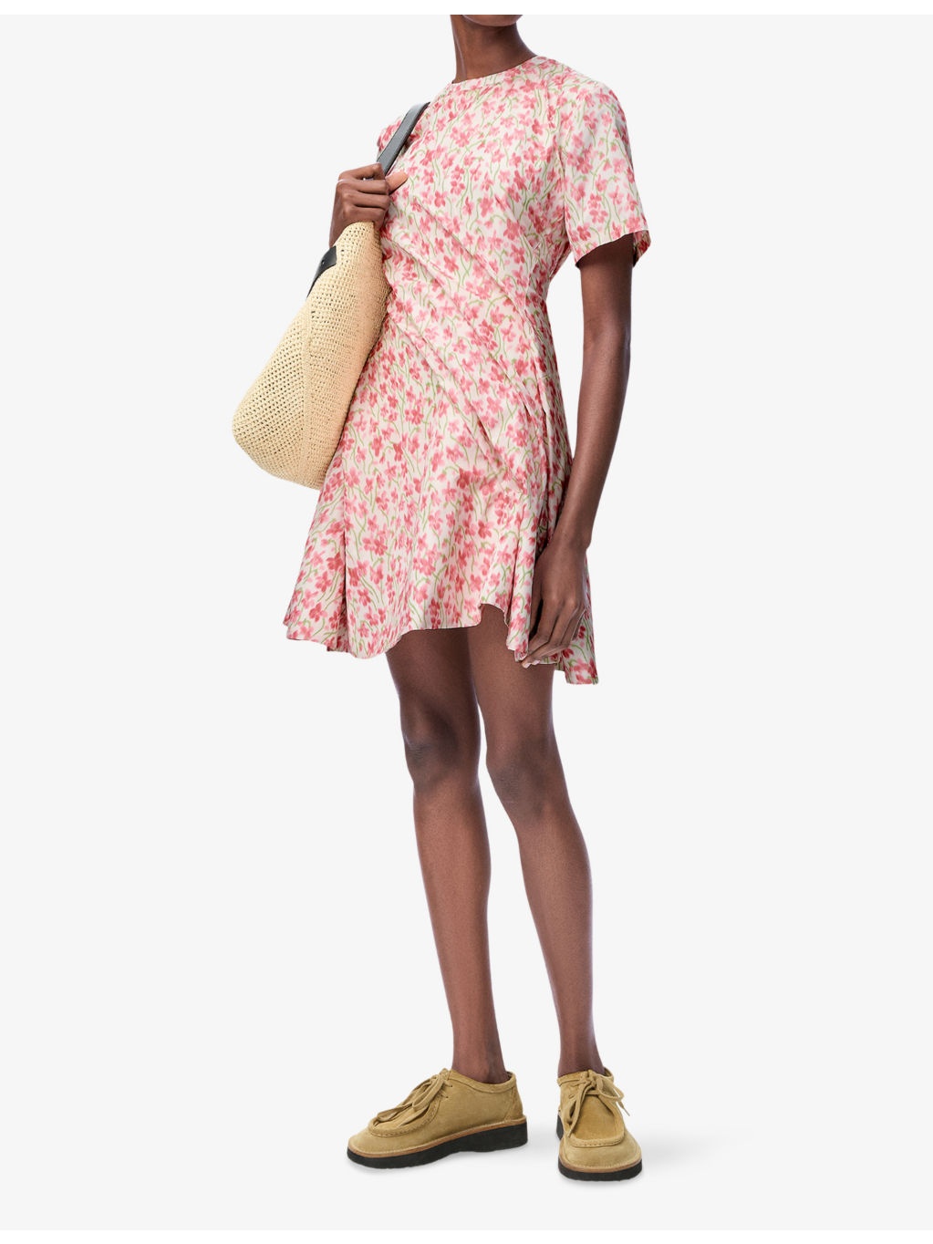 Floral-Print Twisted Woven Mini Dress - 2