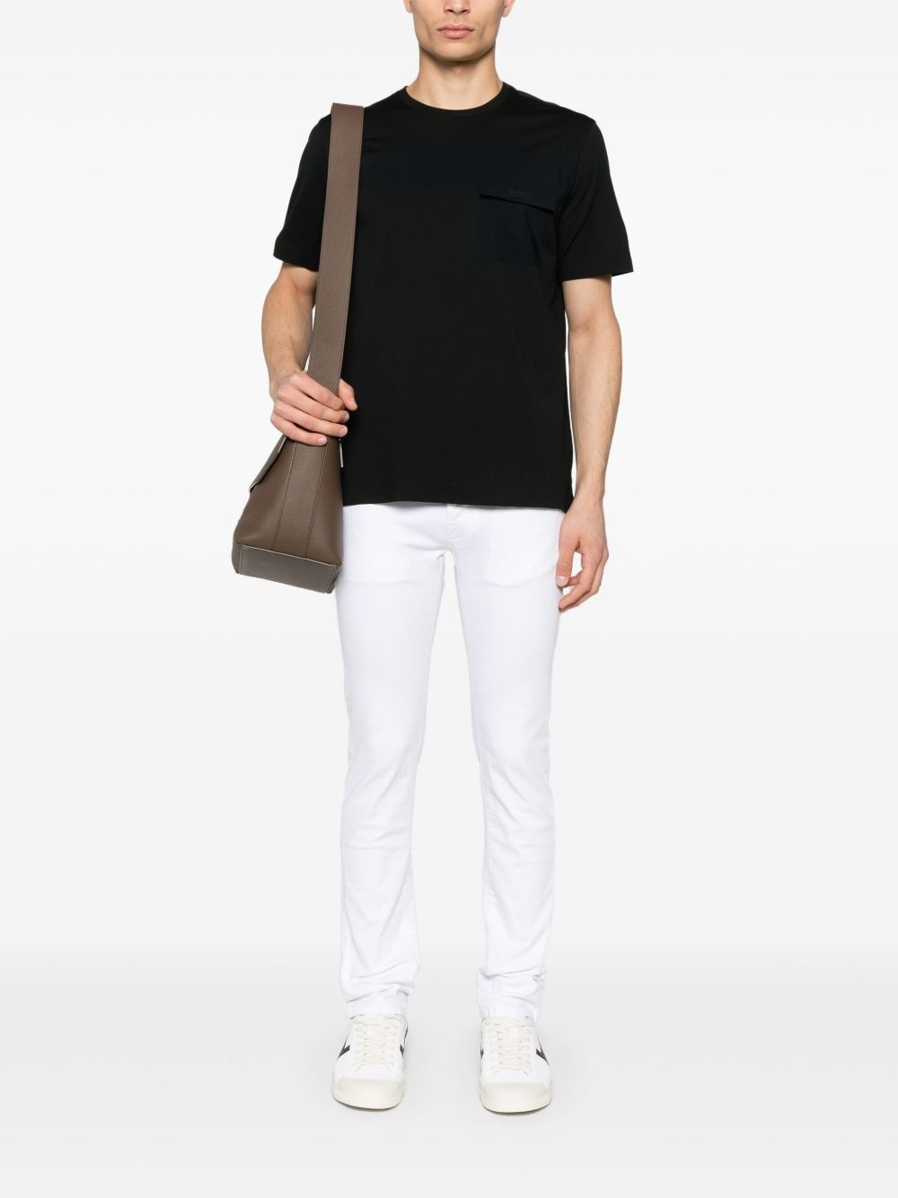logo-debossed T-shirt - 2