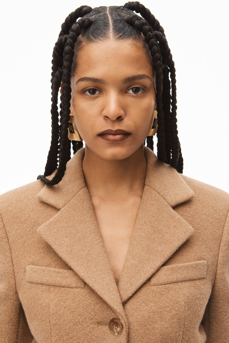 FITTED LONG COAT IN STRETCH WOOL 4