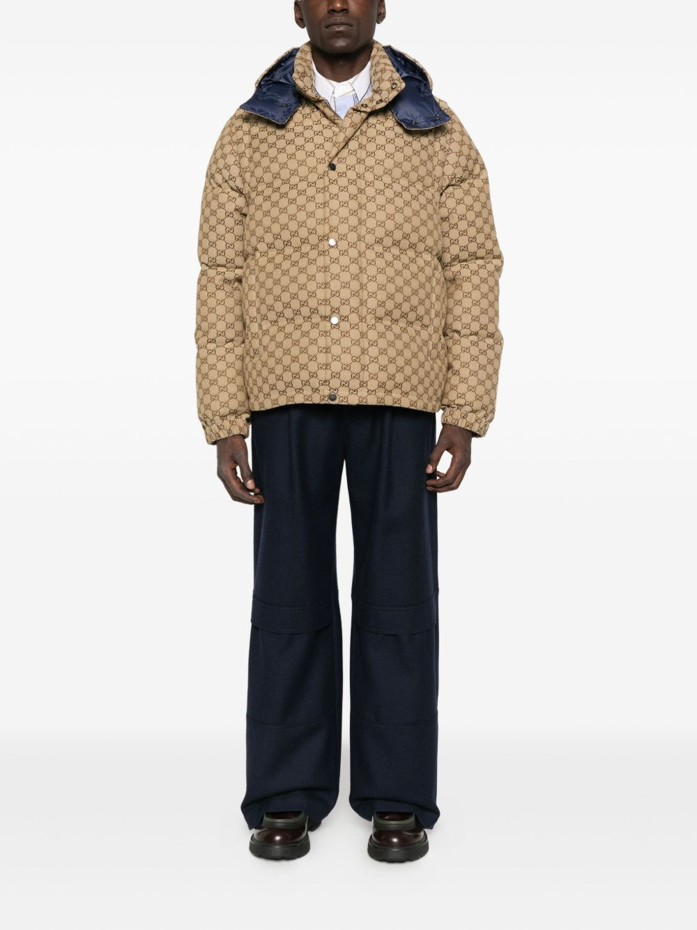 GG-monogram padded jacket - 2