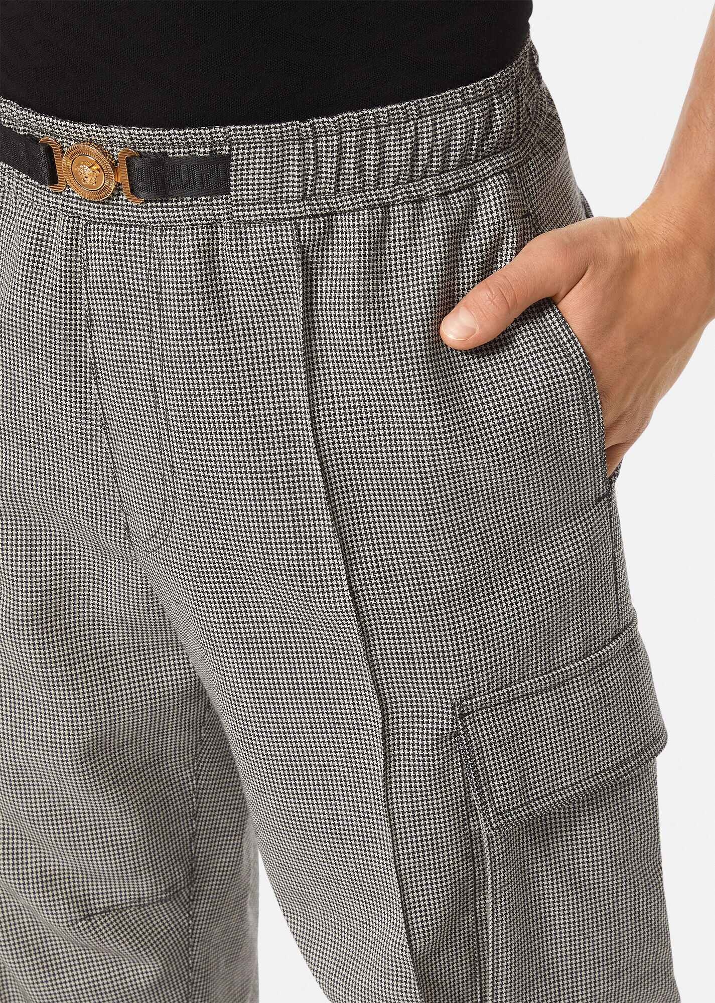 Medusa Checked Cargo Pants - 5