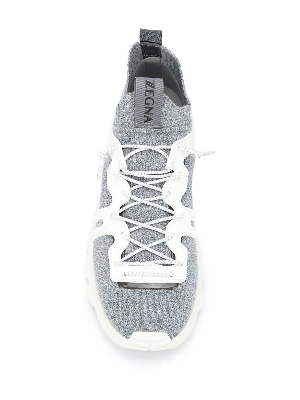 low-top lace-up trainers - 4