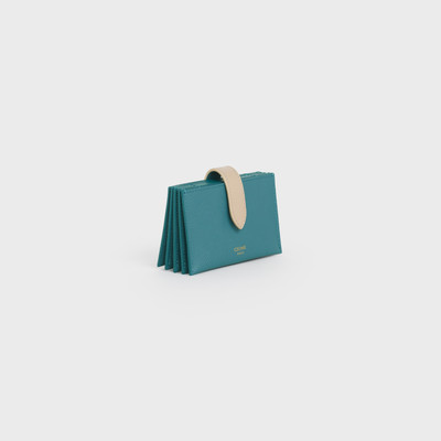 CELINE ACCORDEON CARD HOLDER  IN  BICOLOUR GRAINED CALFSKIN outlook