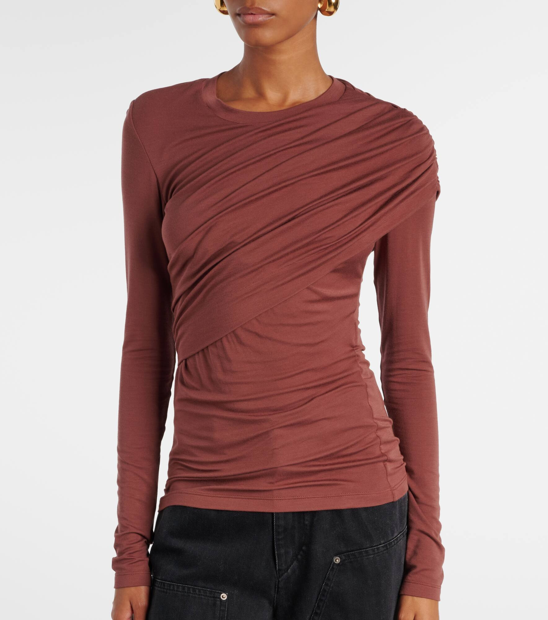 Dressi draped jersey top - 6