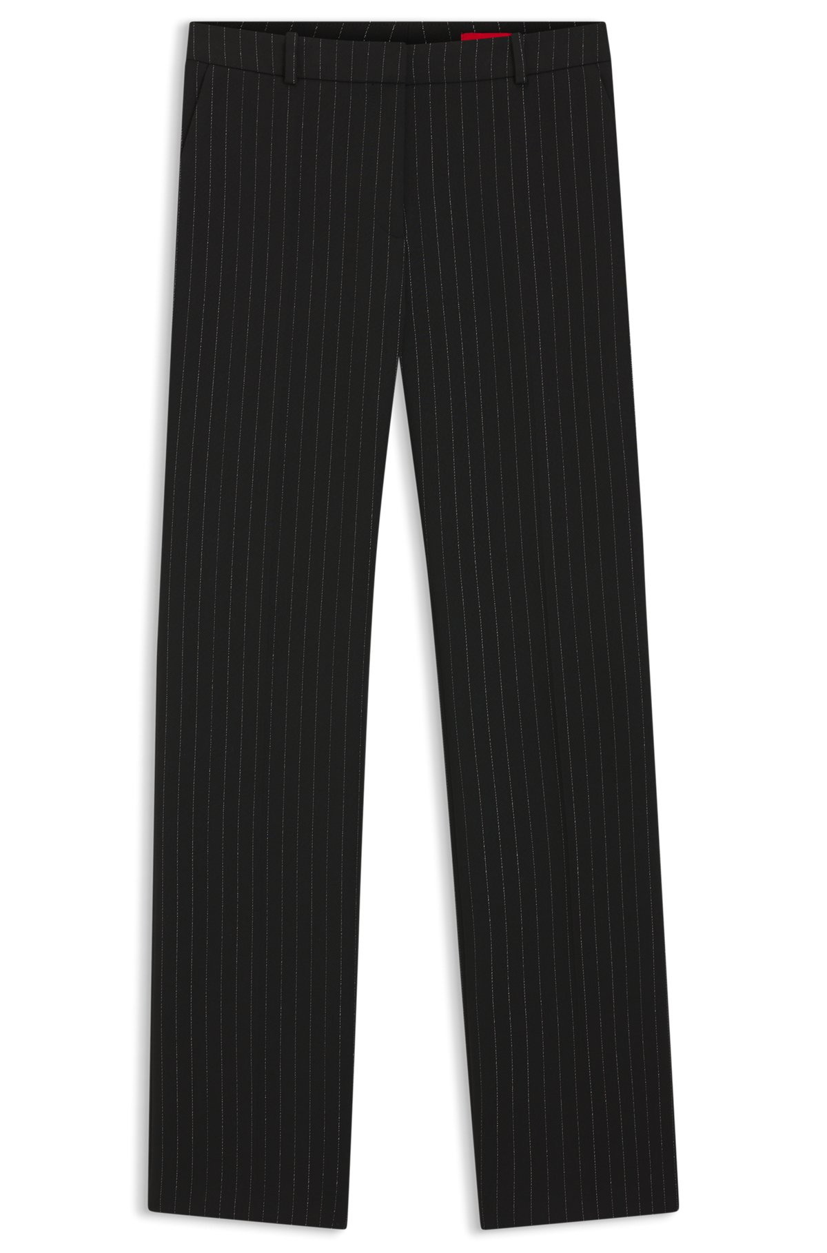 REGULAR-FIT PANTS WITH SPARKLING PINSTRIPE - 1