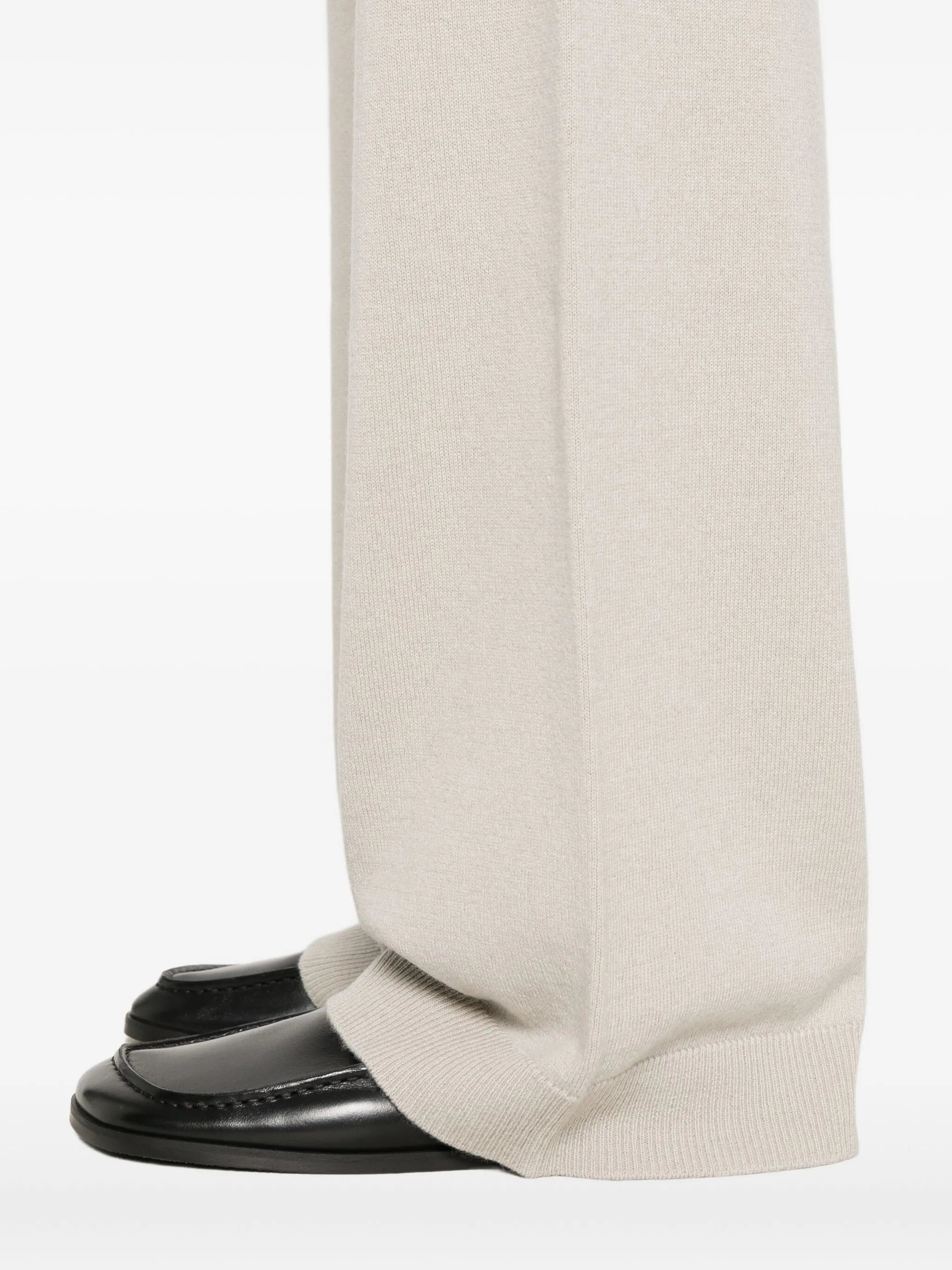 Allude Elasticated-waistband Wool-blend Trousers - 3