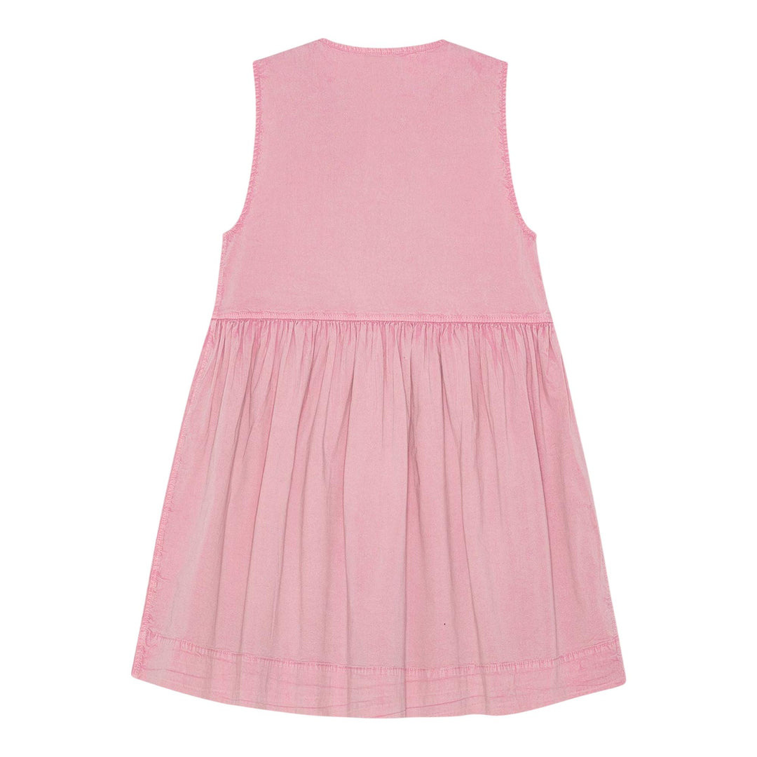 Washed Stretch Cotton Mini Bow Dress - 2