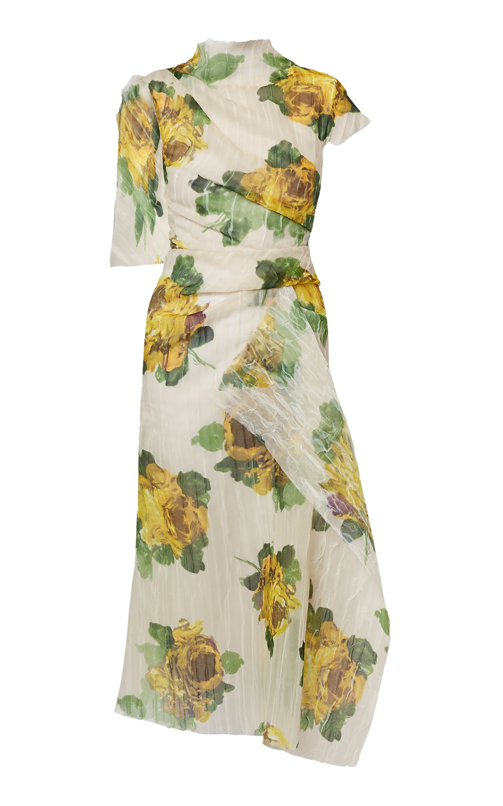 Floral Midi Dress yellow - 1