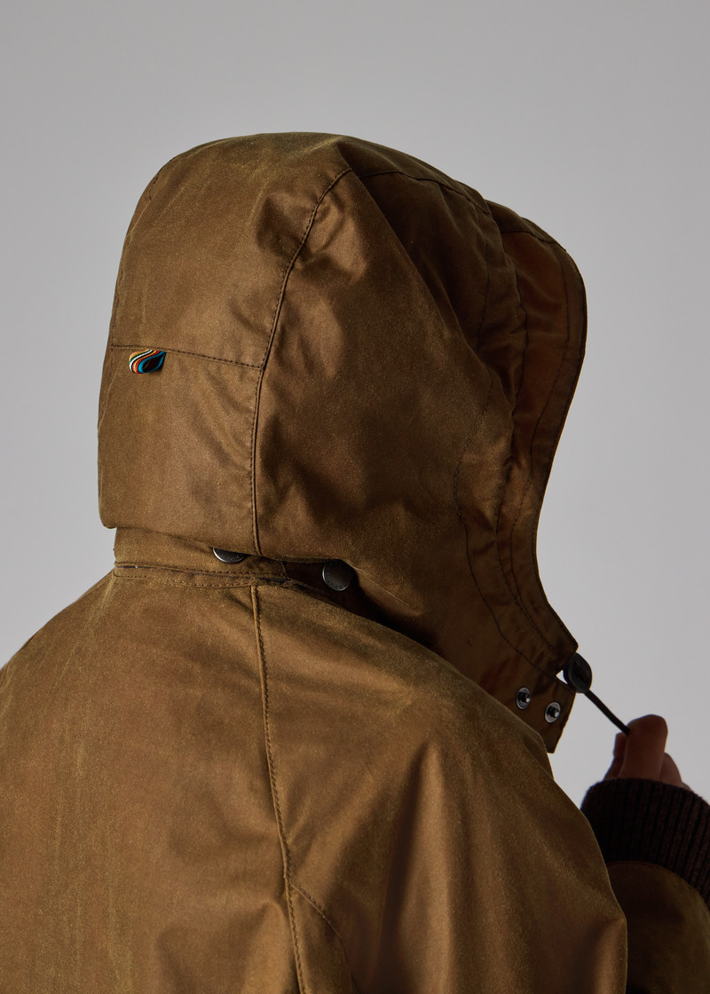 Paul Smith loves Barbour - Tan Waxed Hood 11