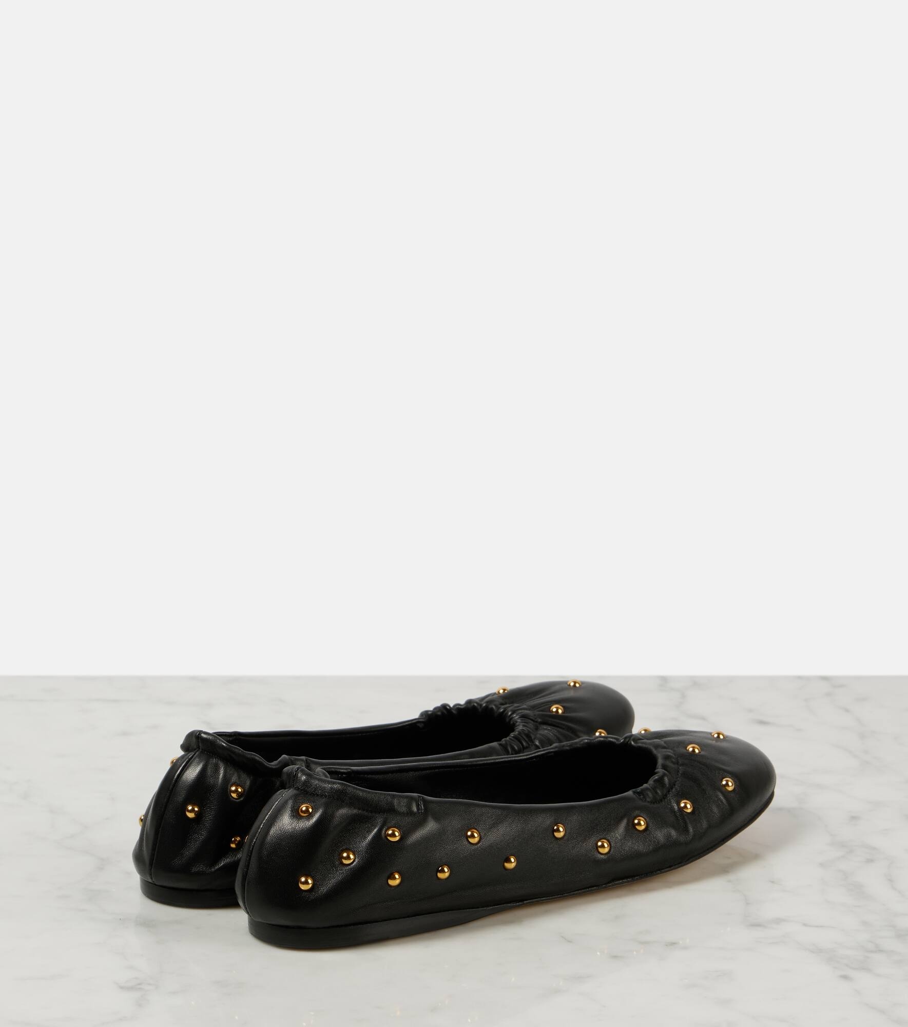 Eia studded leather ballet flats - 3