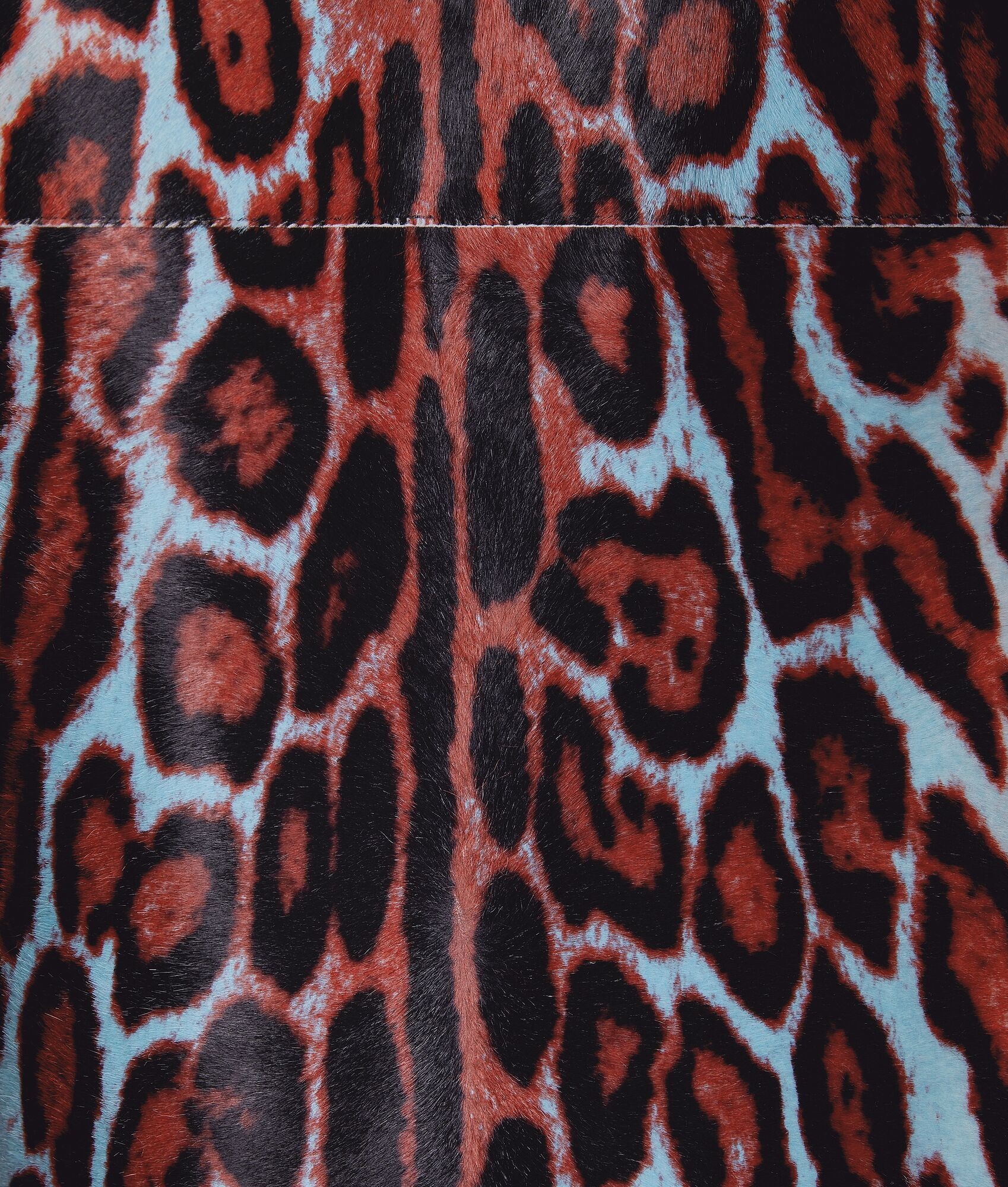 Leopard Print Shearling Skirt - 5
