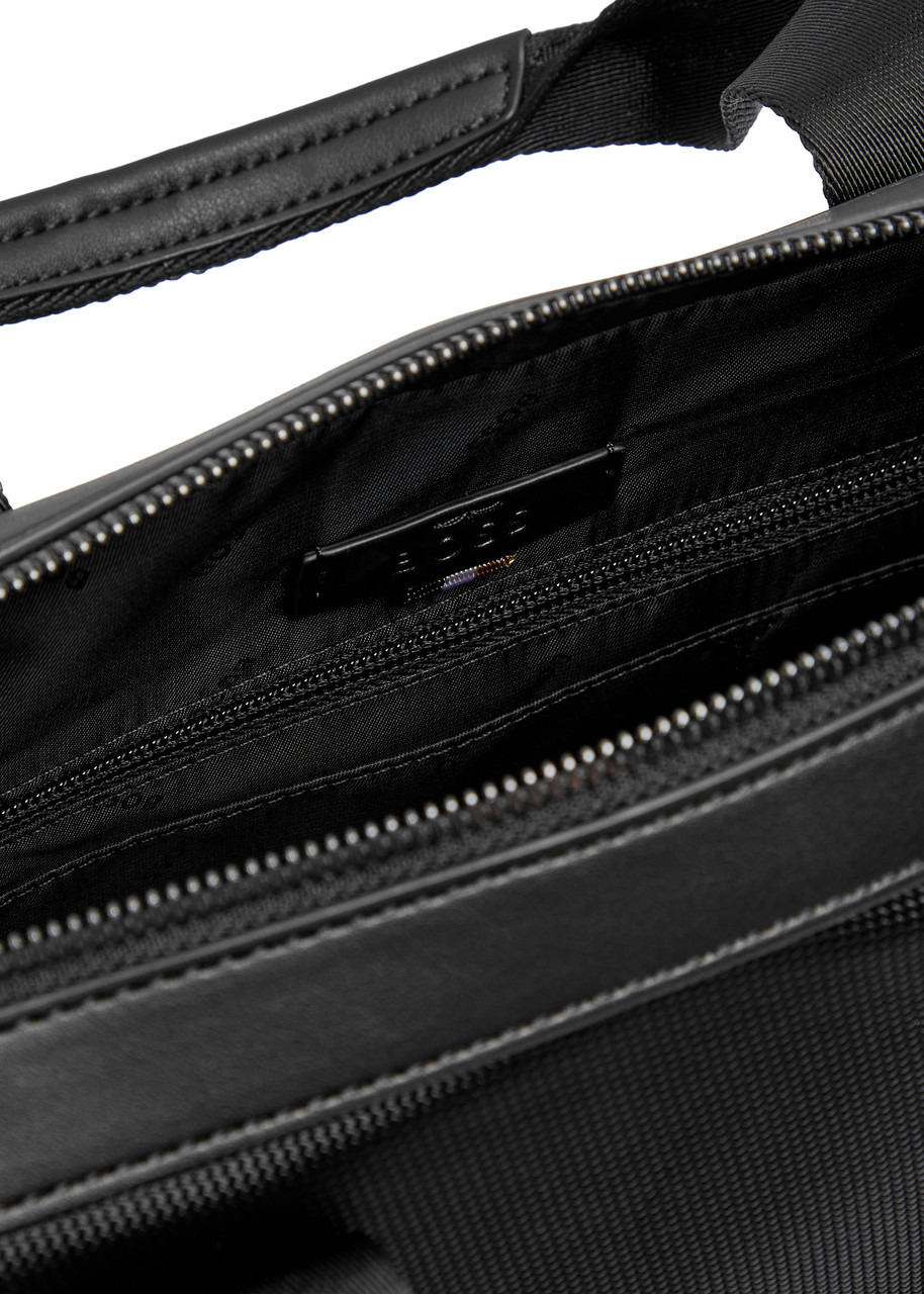 Boss Logo Woven Shell Briefcase - 4