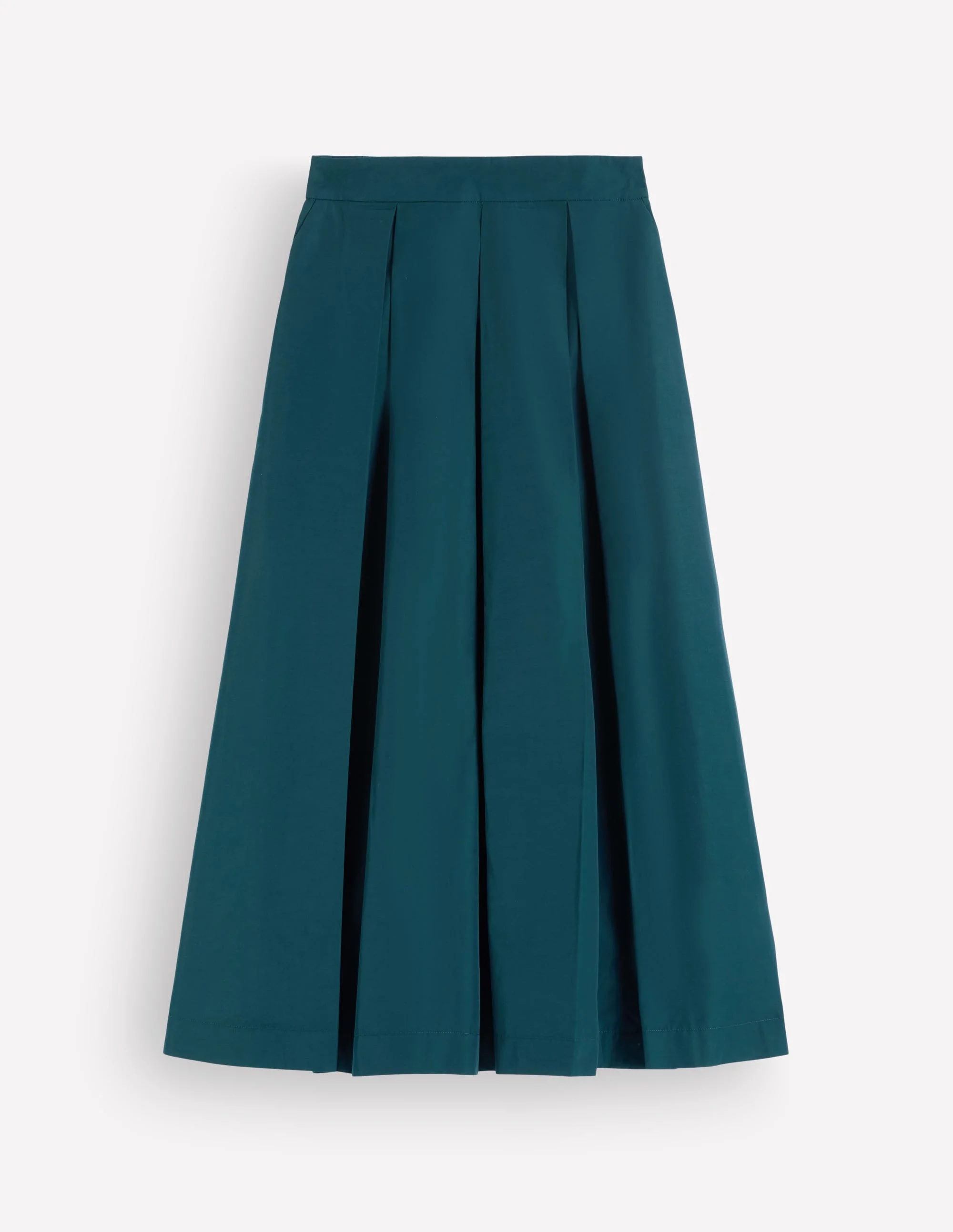 Verity Taffeta Midi Skirt-Teal Ocean - 1