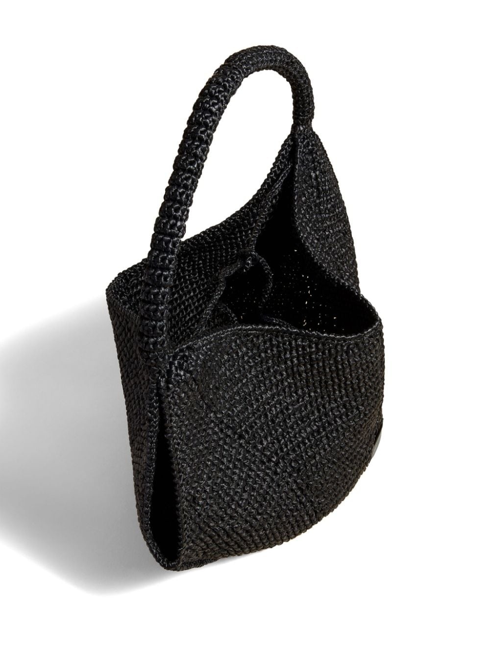 medium Lotus raffia tote bag - 4