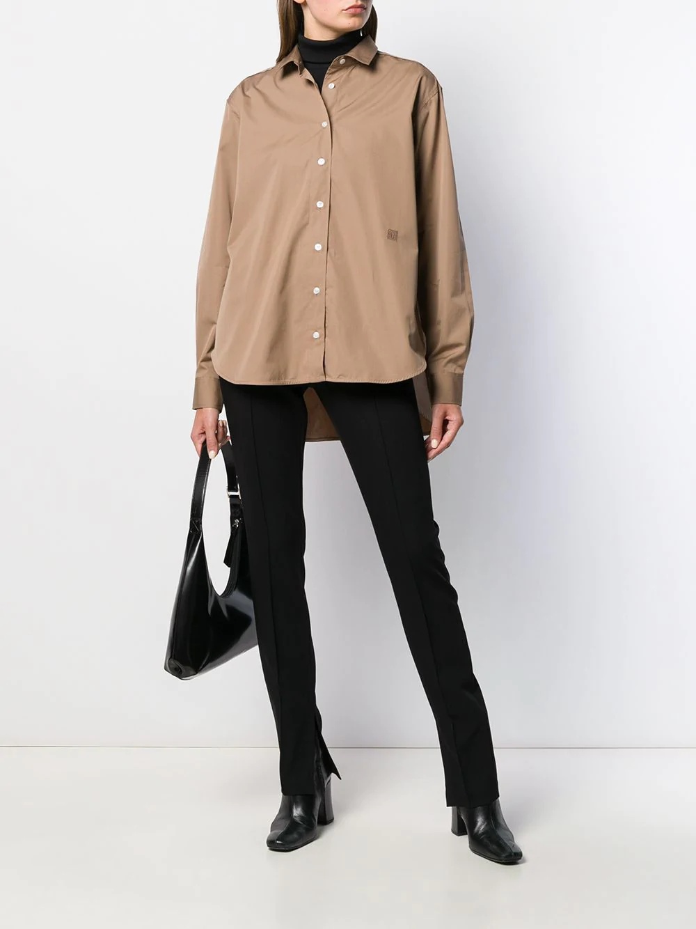 oversized long sleeve shirt - 2