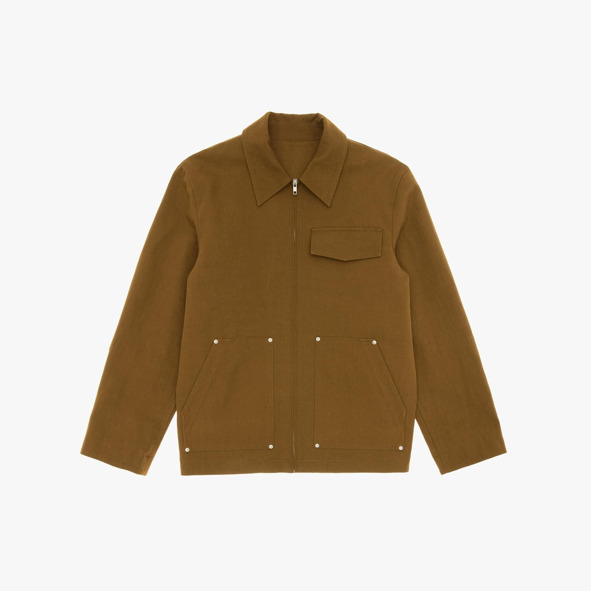 COTTON TWILL COACH JACKET - 1