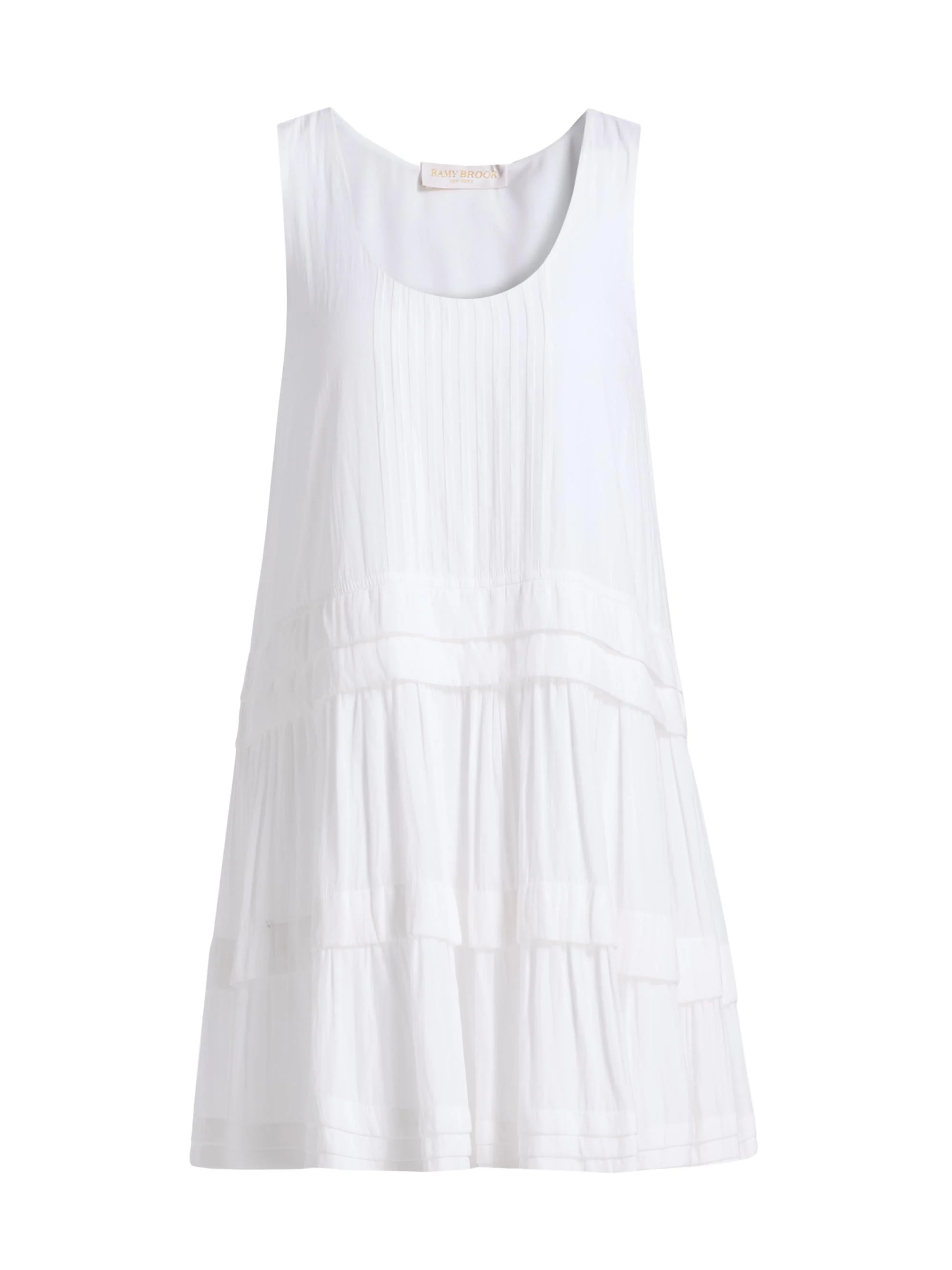 Women's Paola Pintuck Mini Dress - Ivory - 1