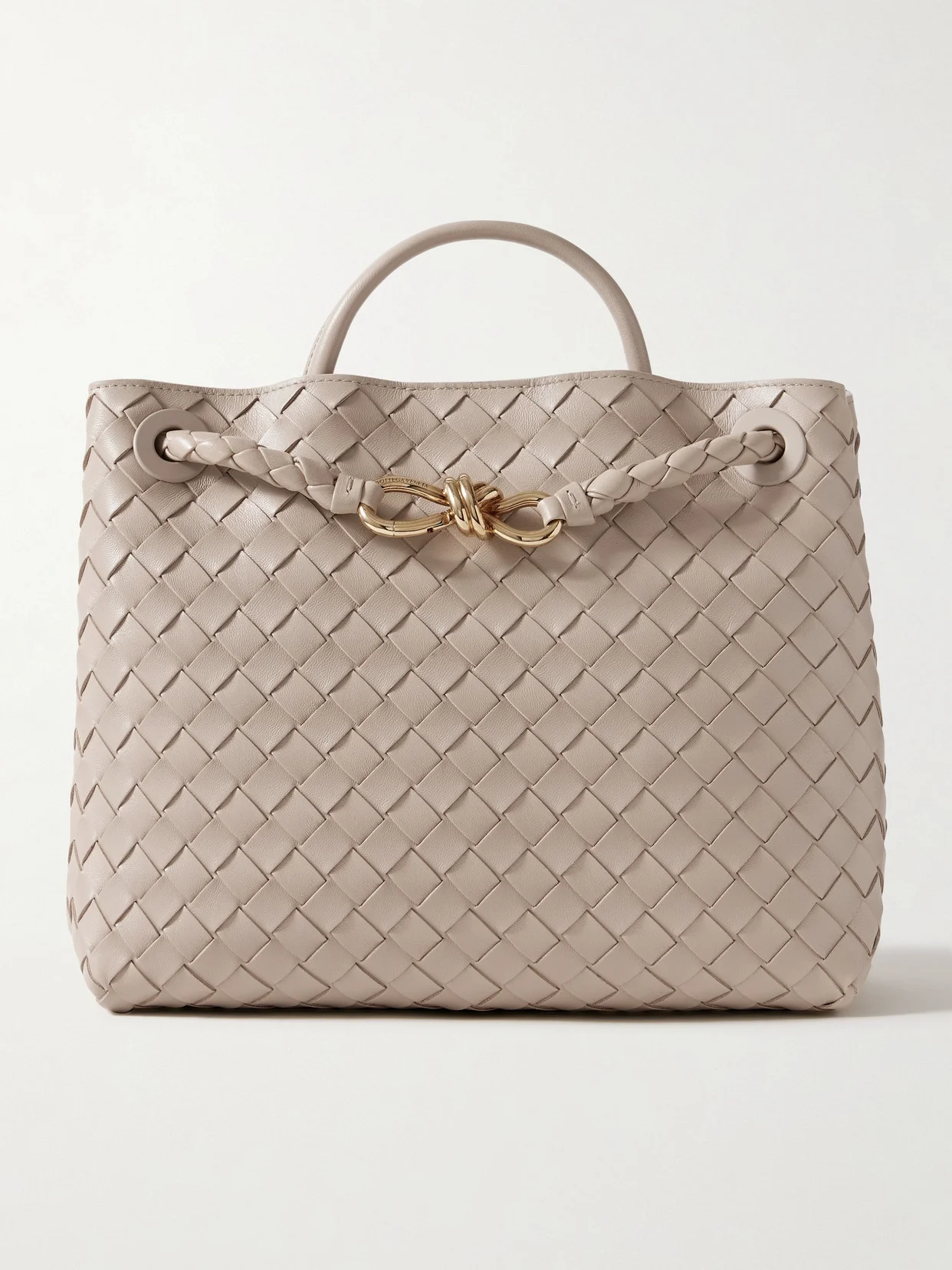 Andiamo Medium Intrecciato Leather Tote - 1