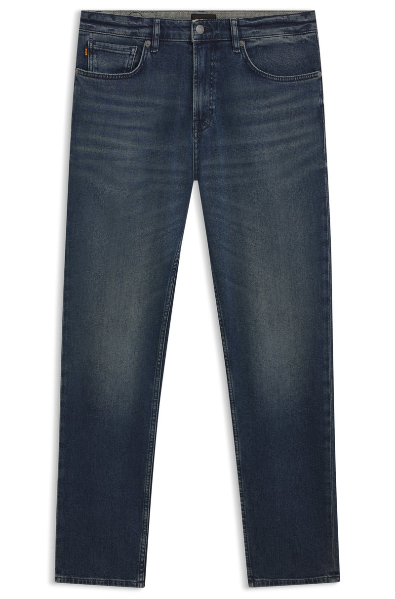 MAINE BLUE REGULAR-FIT JEANS IN COMFORT-STRETCH DENIM 1
