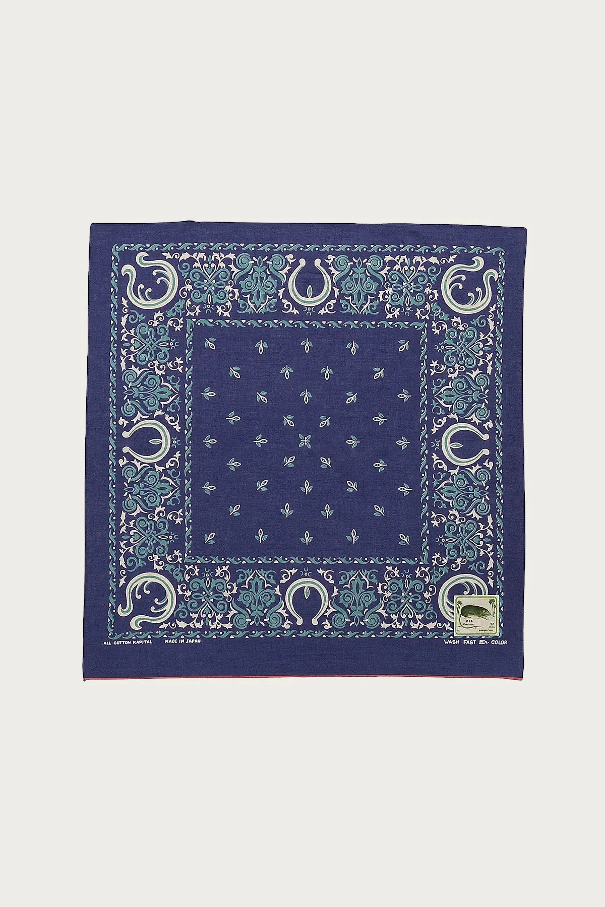 Fastcolor Selvedge Bandanna (Antler NAJA) 20x20 - Purple - 1