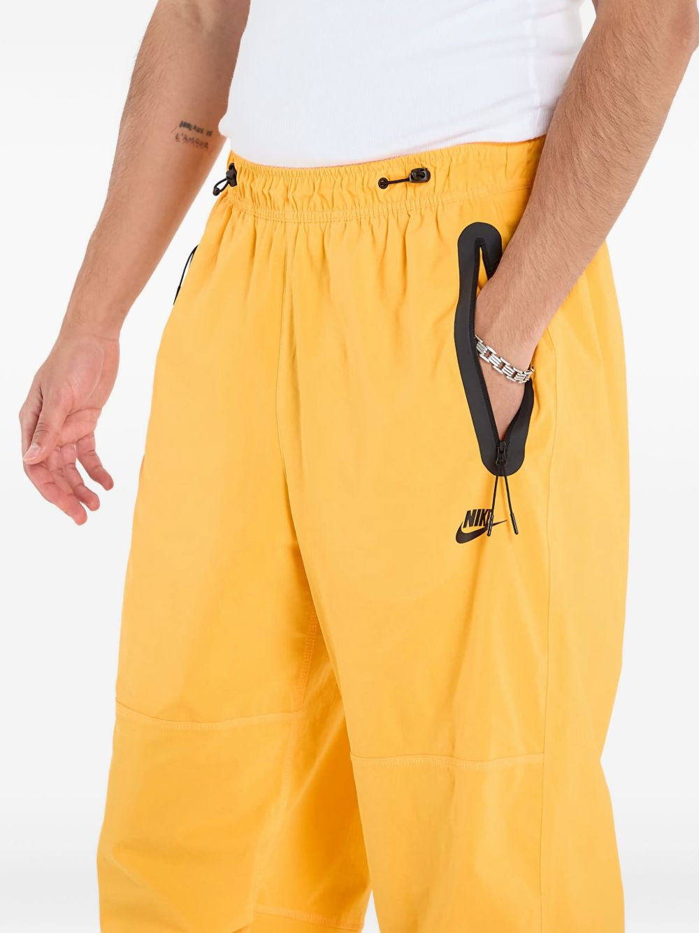zip-pocket woven trousers - 5