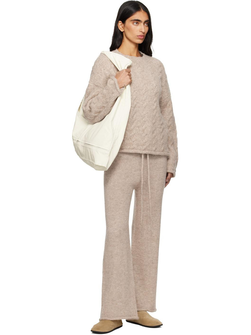 LAUREN MANOOGIAN Beige Roll Lounge Pants outlook
