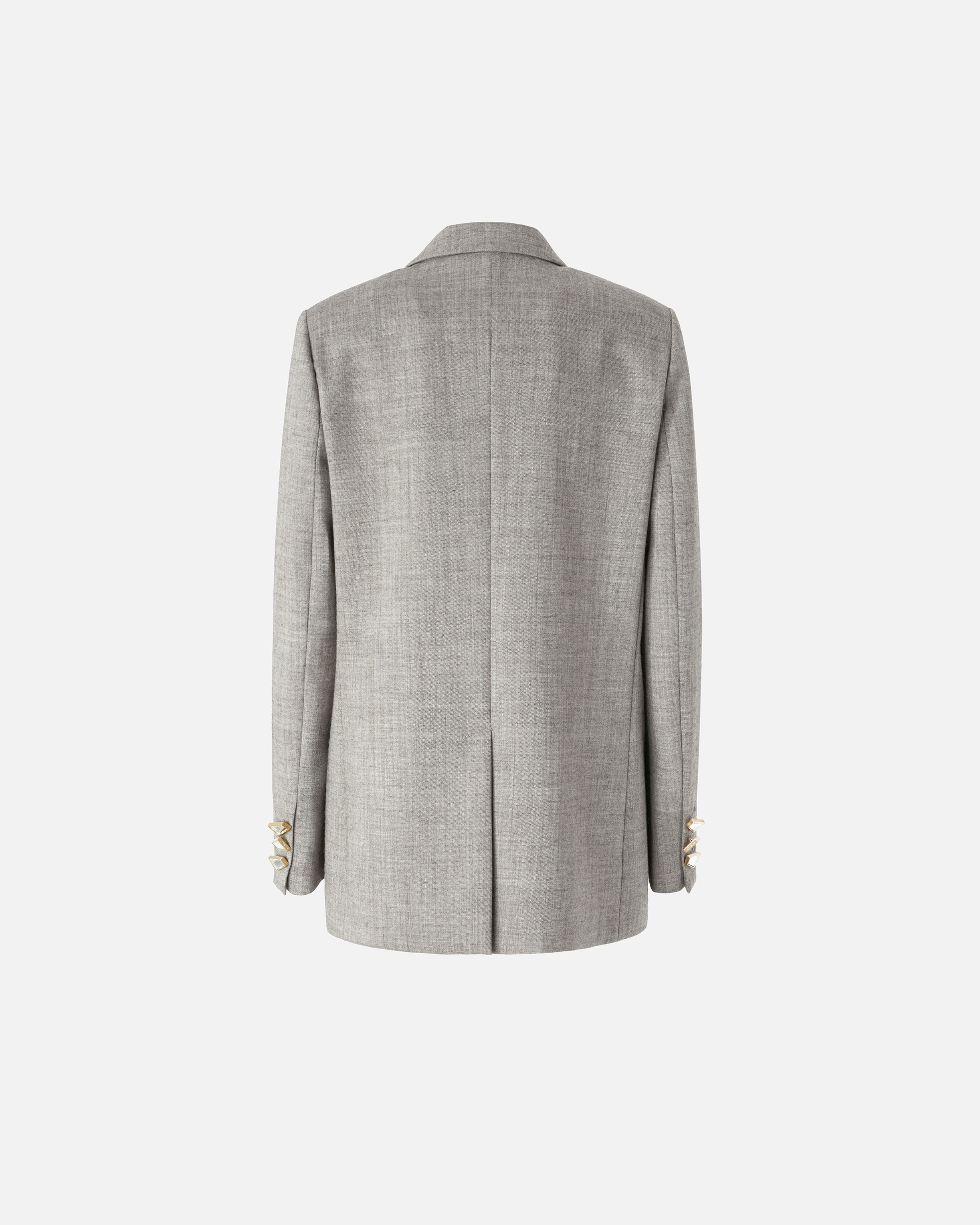 COOL WOOL BLAZER WITH GEOMETRIC BUTTONS - 6