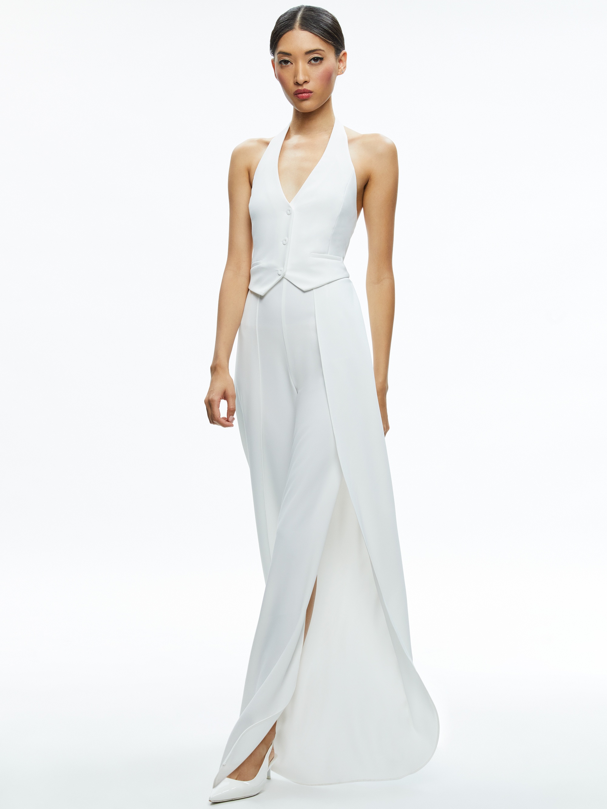 ROBIN HALTERNECK VEST JUMPSUIT - 2