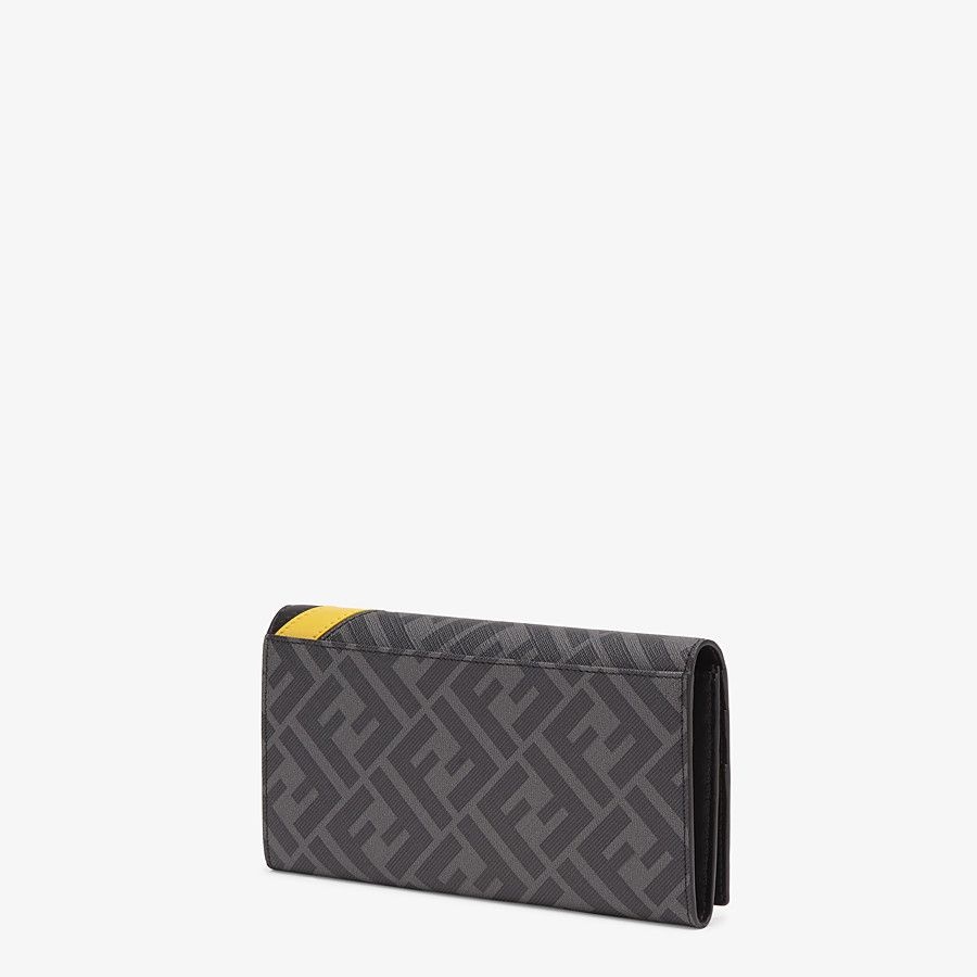 Gray fabric wallet - 2