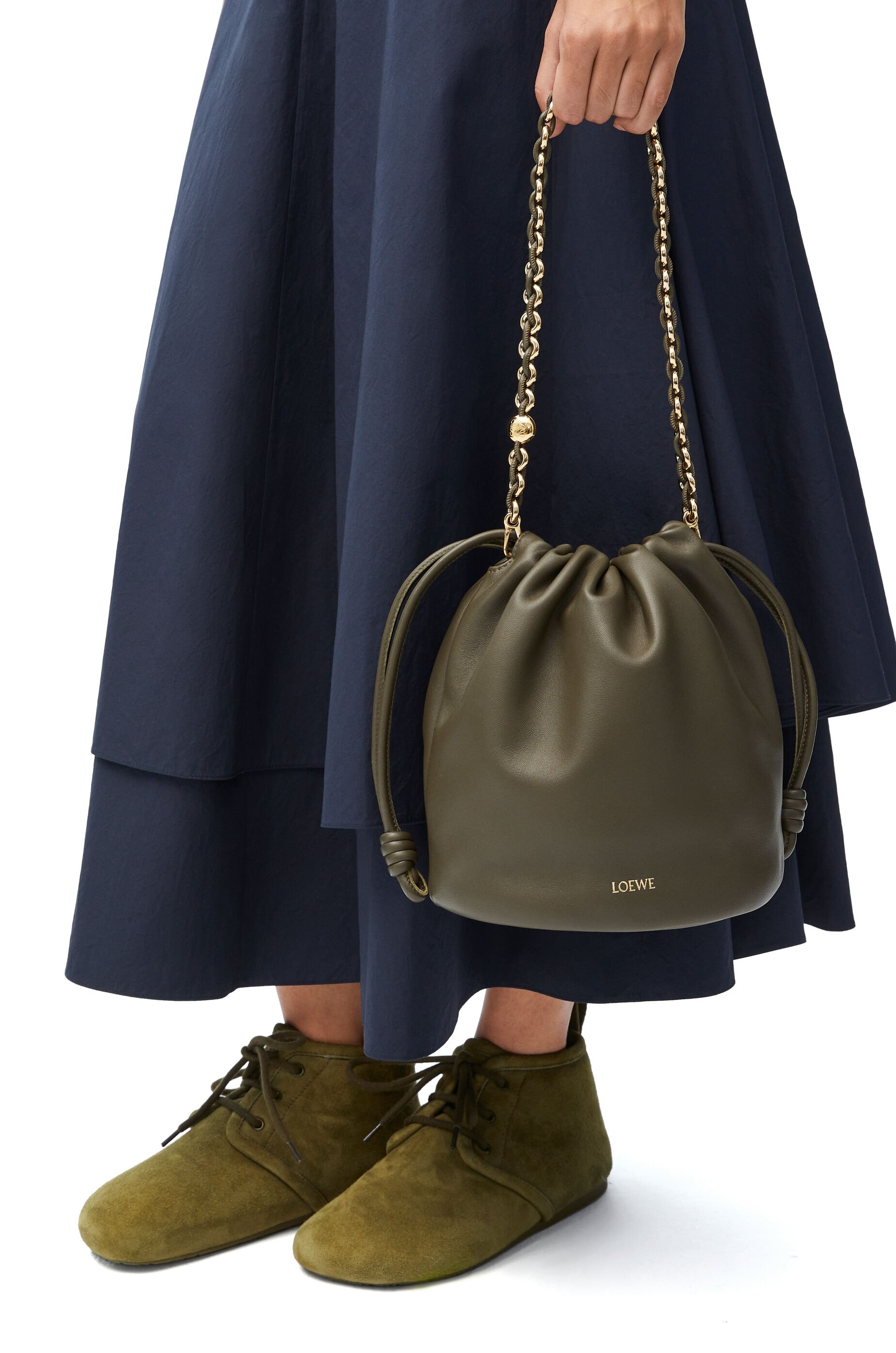 Flamenco Purse Bucket bag in mellow nappa lambskin - 3
