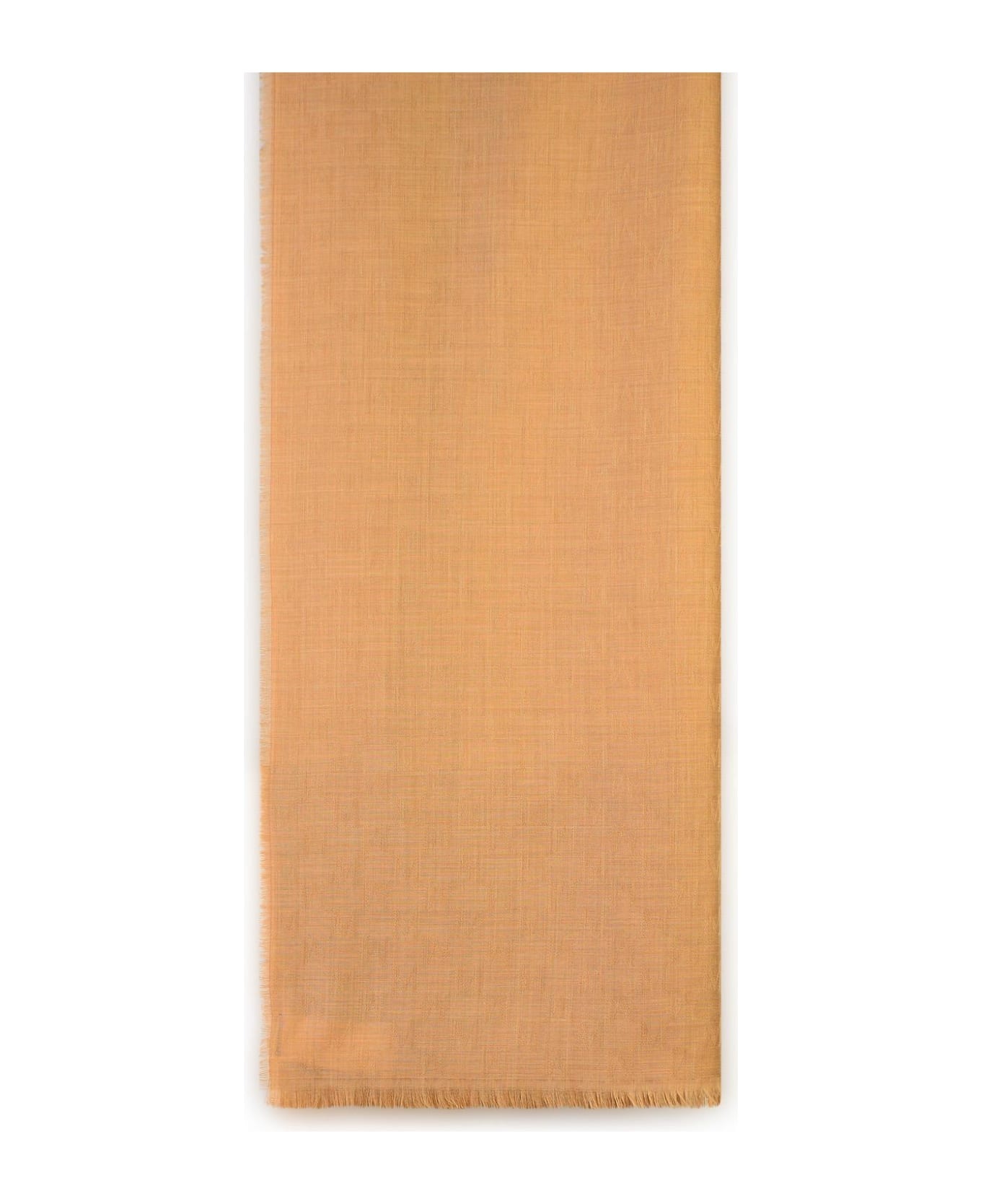 'magico' Light Brown Wool Scarf - 2