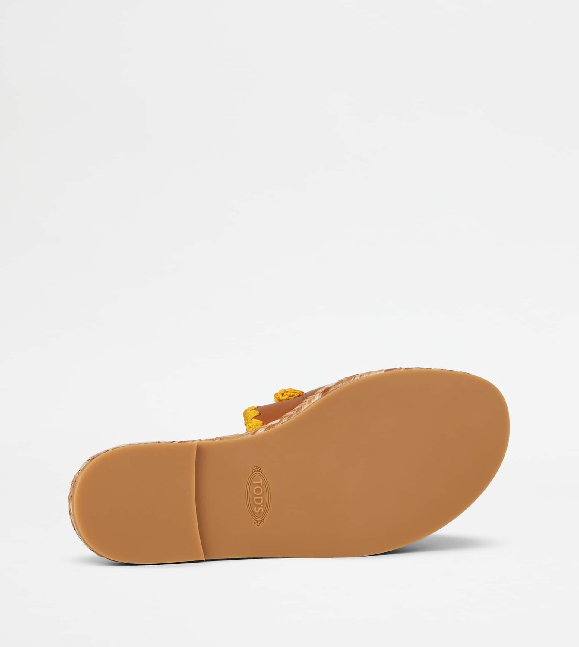 KATE SANDALS IN LEATHER - BROWN - 4