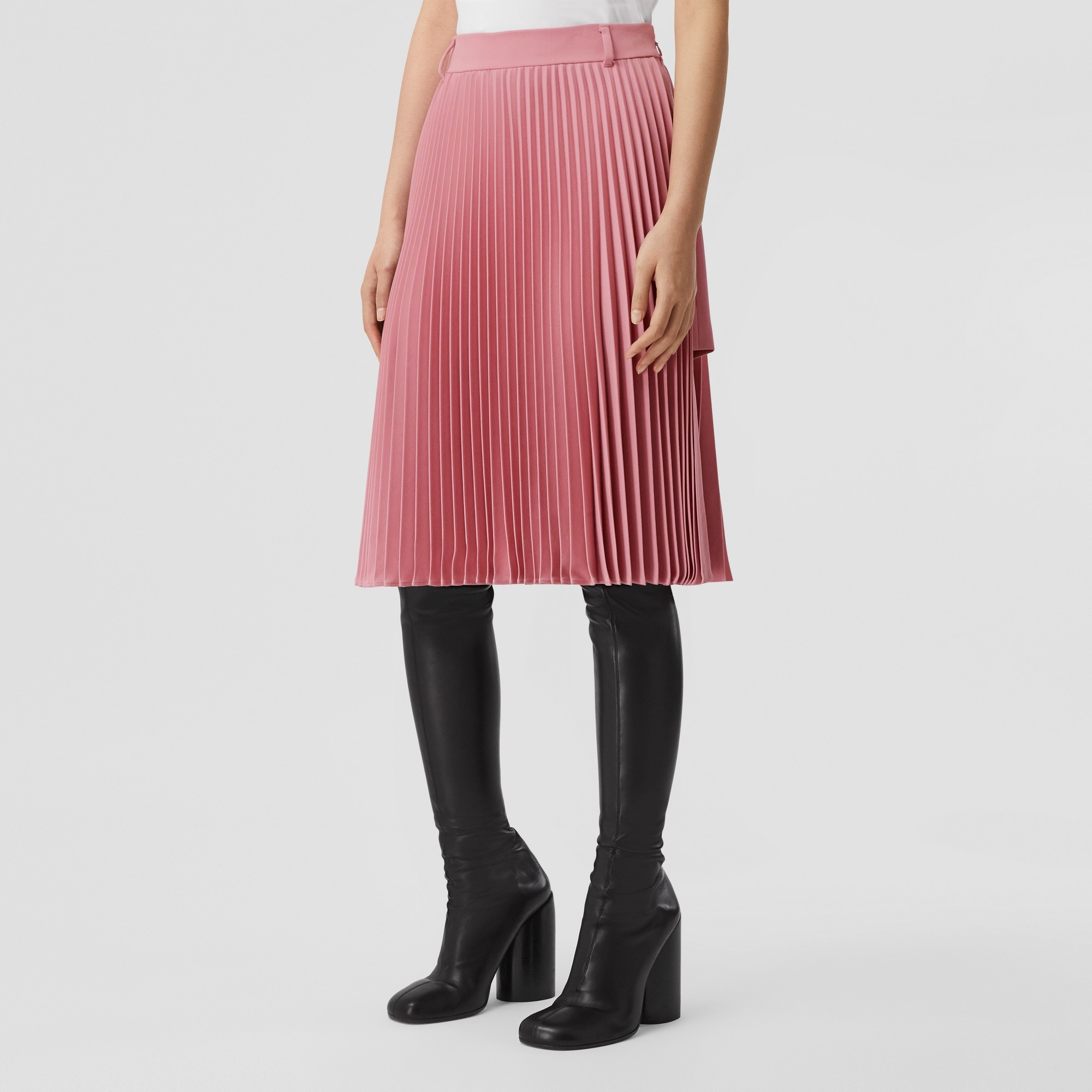 Pleated Panel Grain de Poudre Wool Shorts - 5